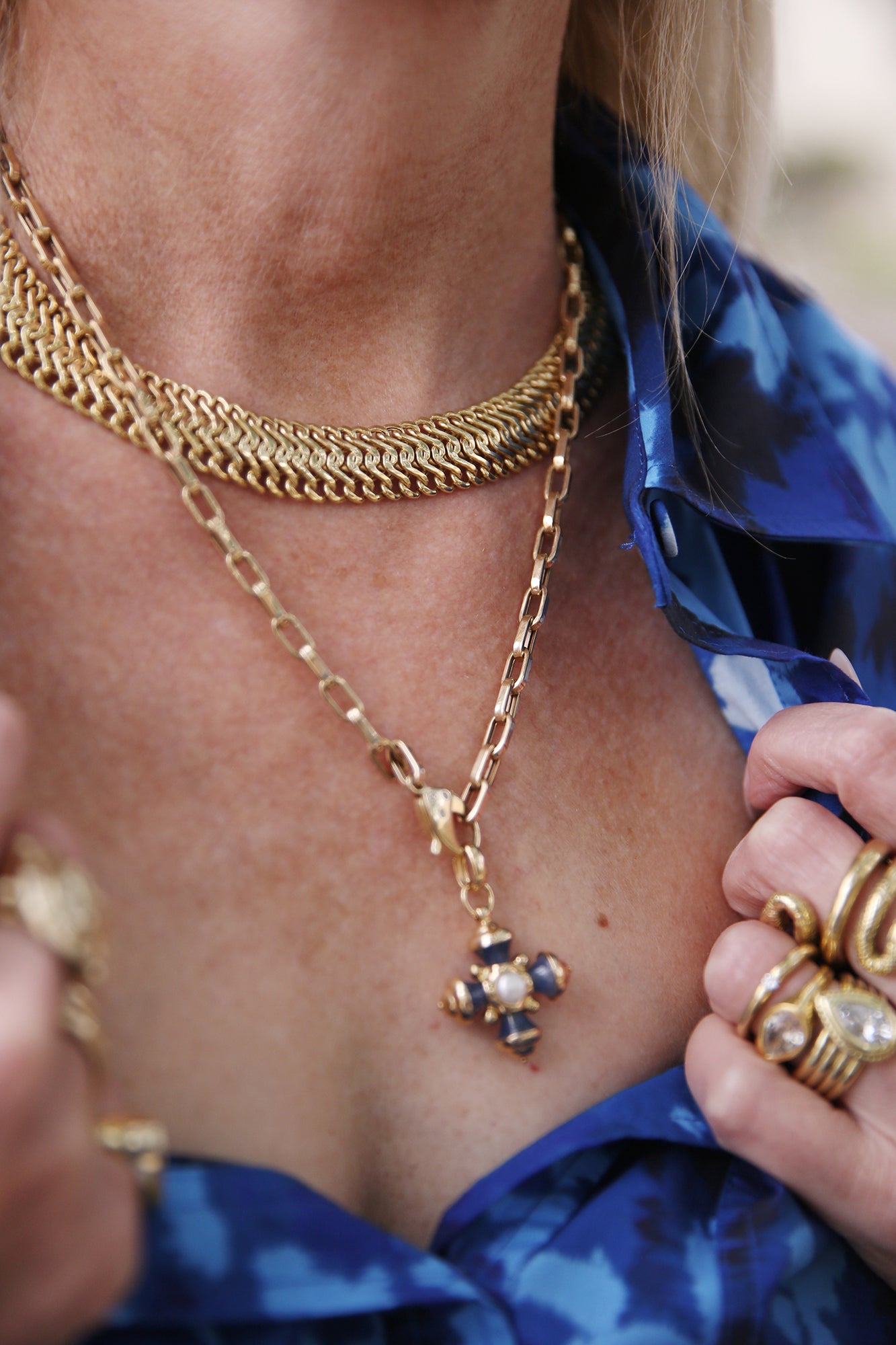Woven Gold Collar