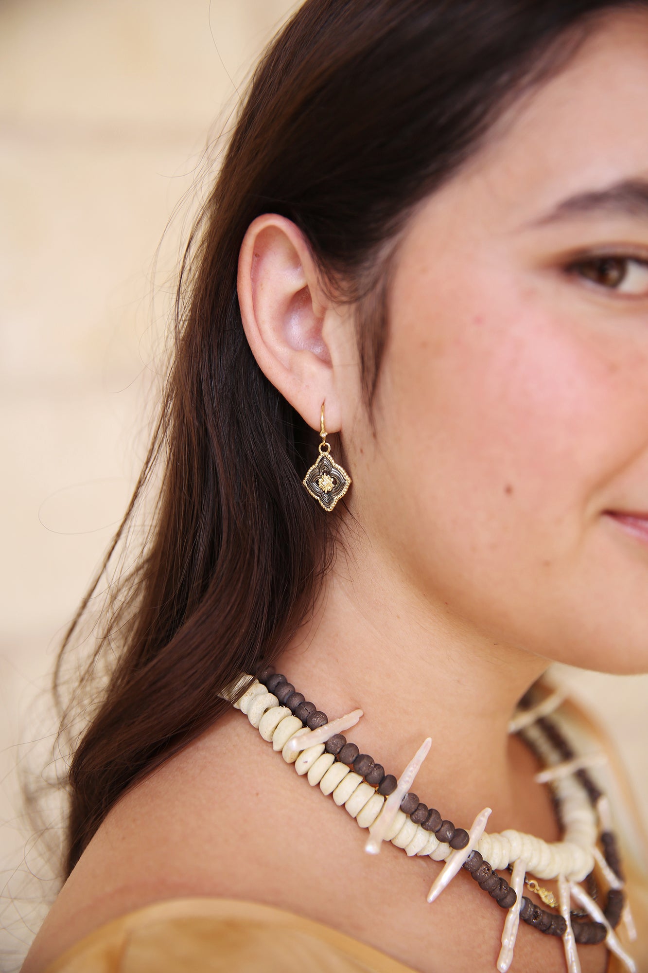18k Yellow Gold Scroll Earrings