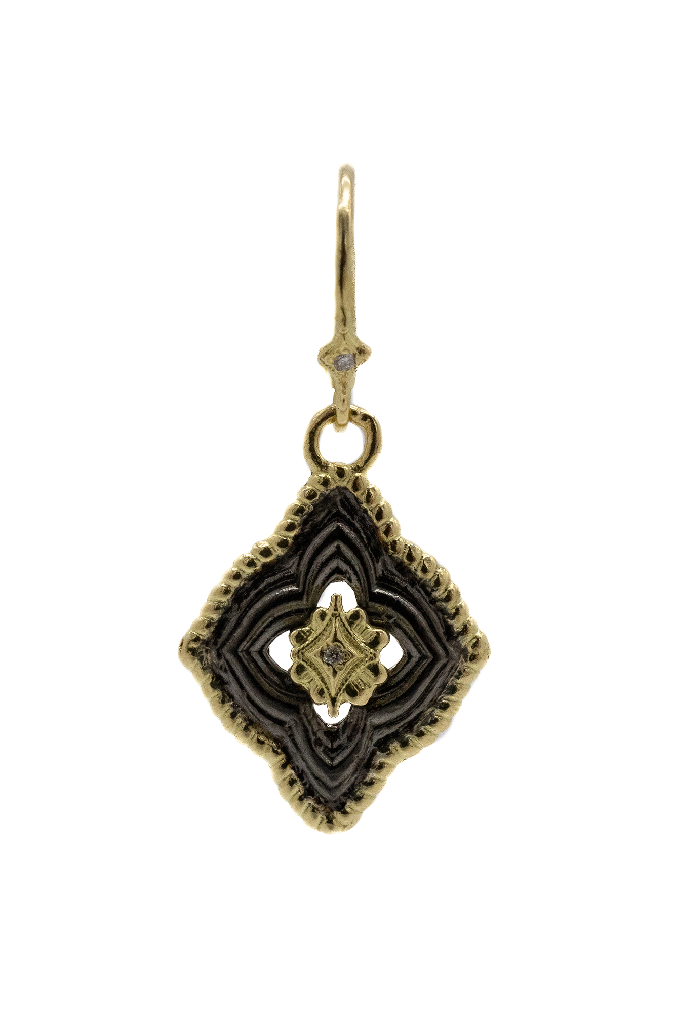 18k Yellow Gold Scroll Earrings