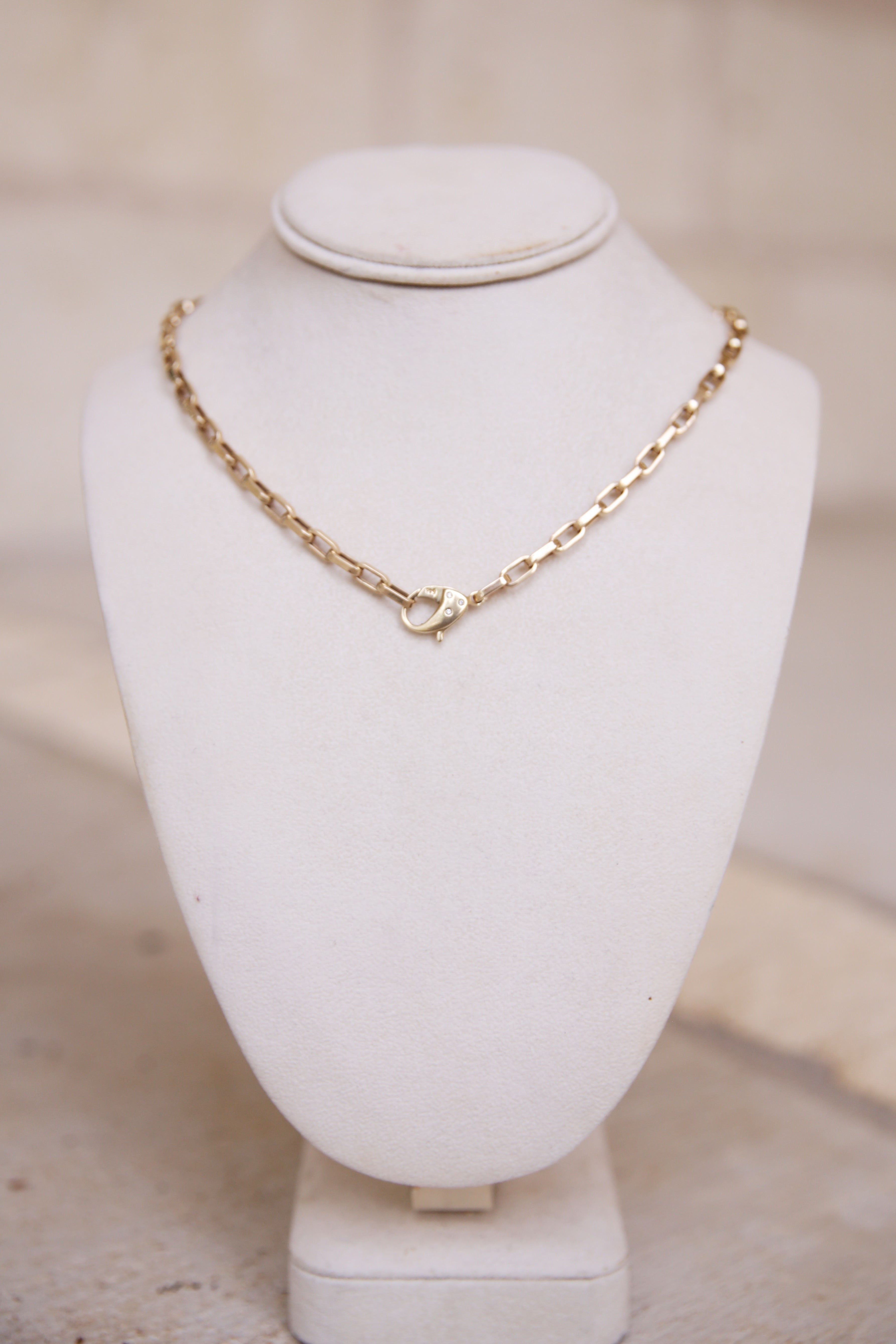 20" Antique Link w/ Diamond Clasp Chain