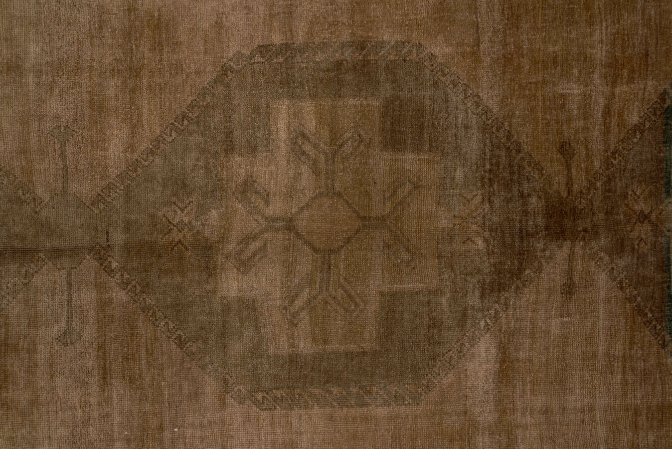 4'8" x 12'9" Brown Oushak Runner