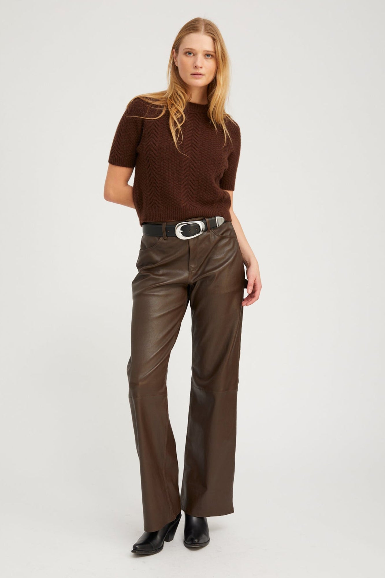 Americano Leather Carpenter Pants