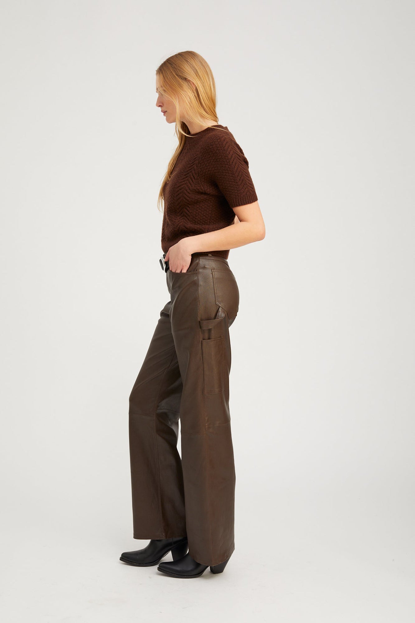 Americano Leather Carpenter Pants