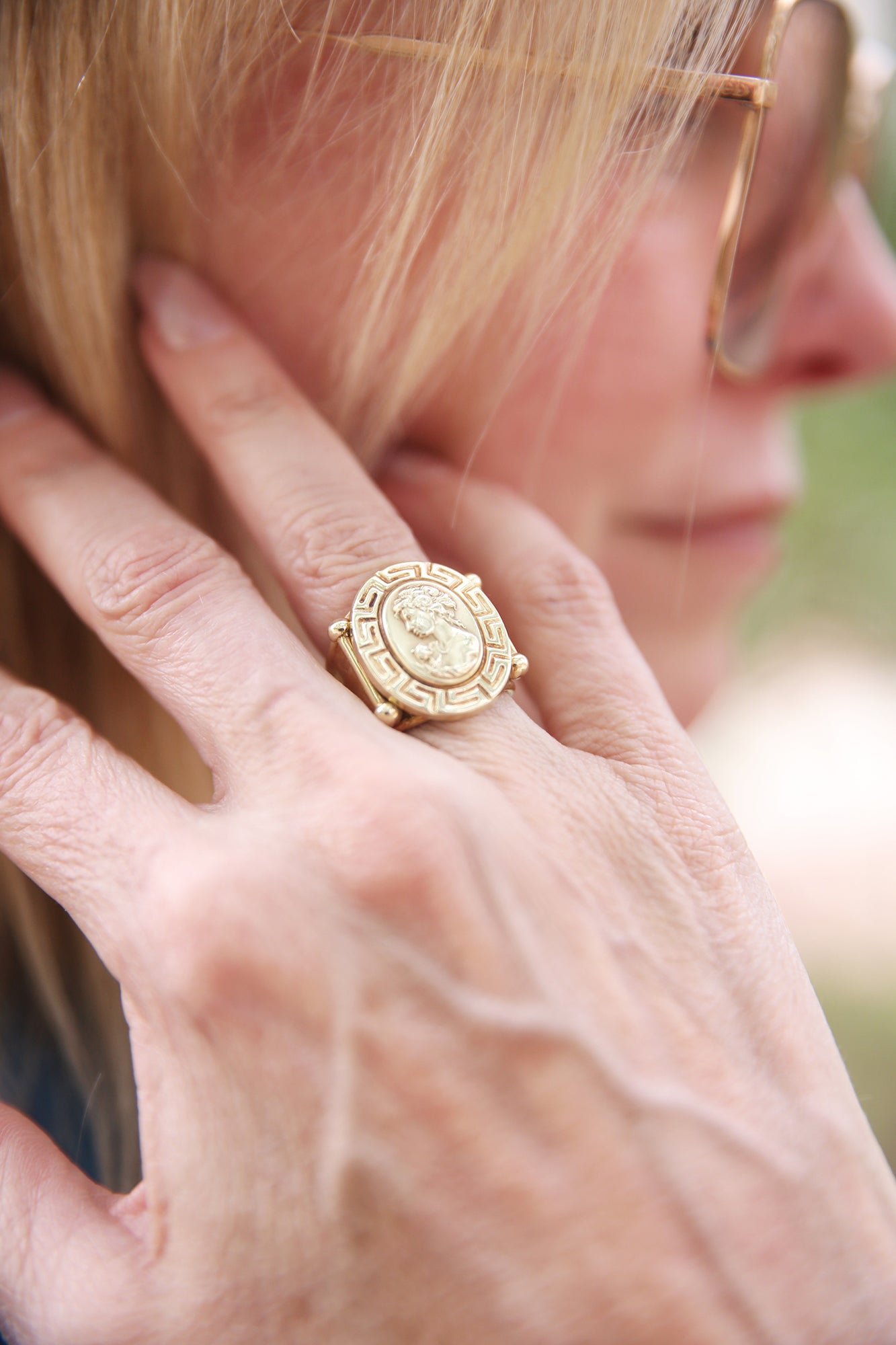 Gold Goddess Ring