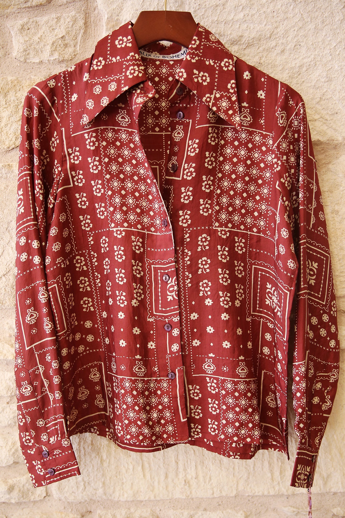 Dolly Saddle Panel Silk Shirt