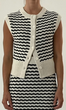Margo Striped Sweater Top