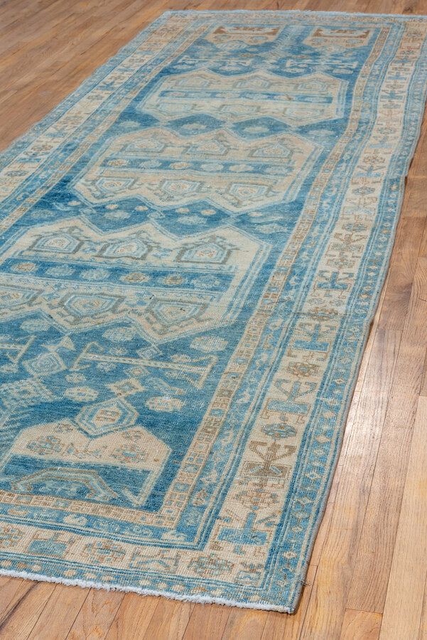 4'3" x 12'5" Bidjar Blue Runner