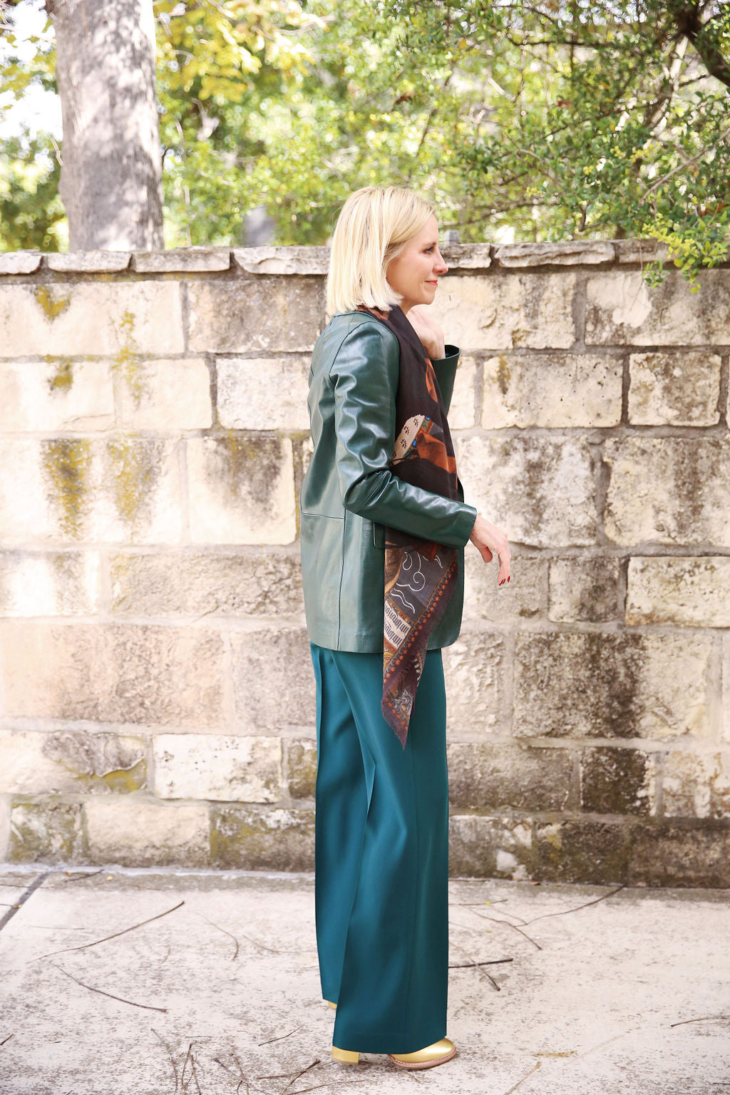 Flap Pocket Single Button Blazer