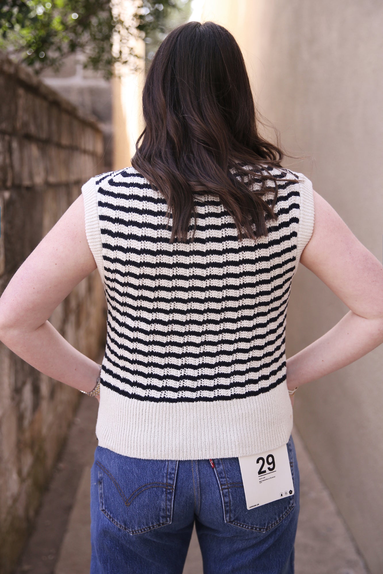 Margo Striped Sweater Top