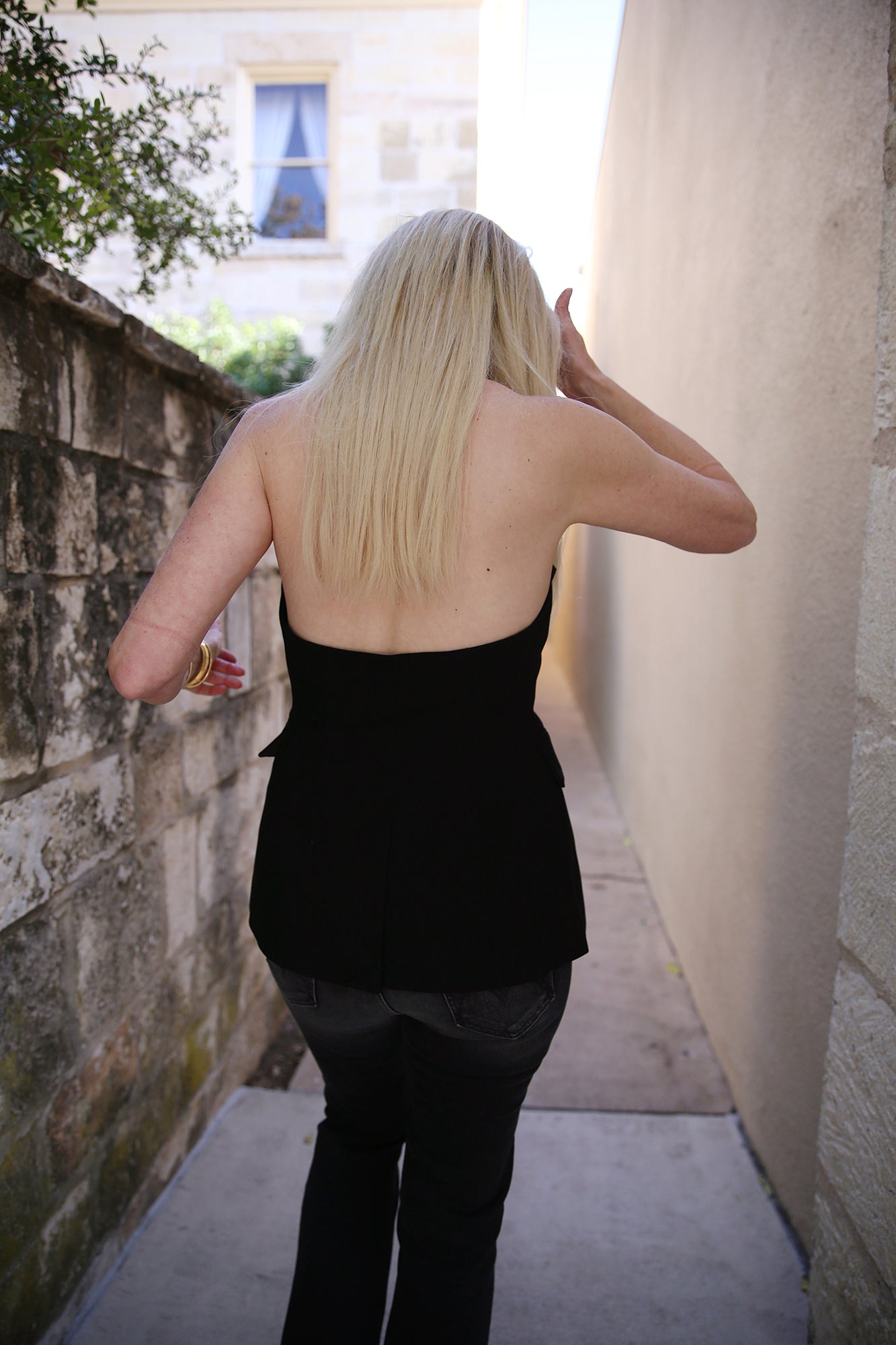Alexa Tailored Vest Black