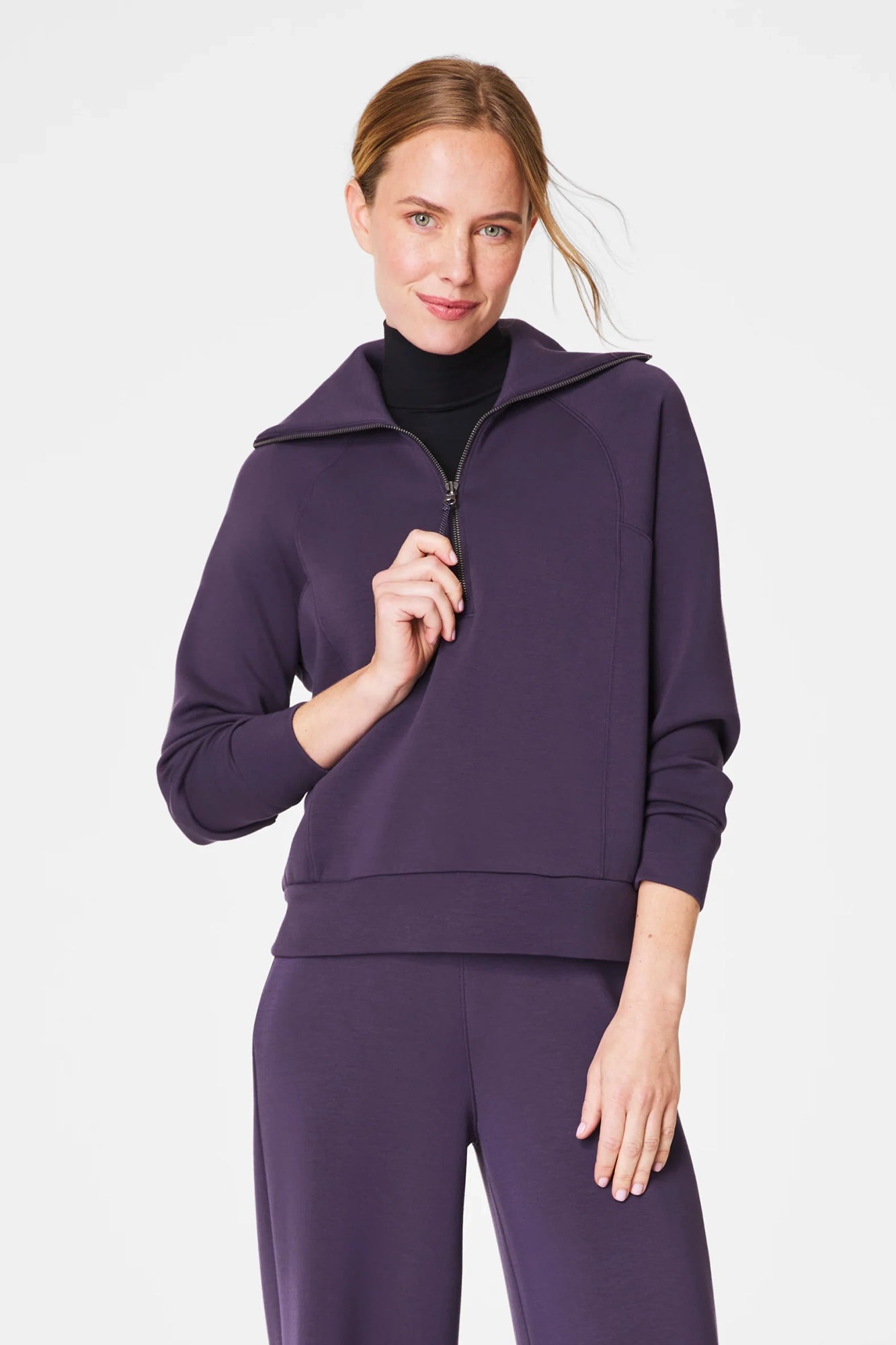 AirEssentials Half Zip Aubergine