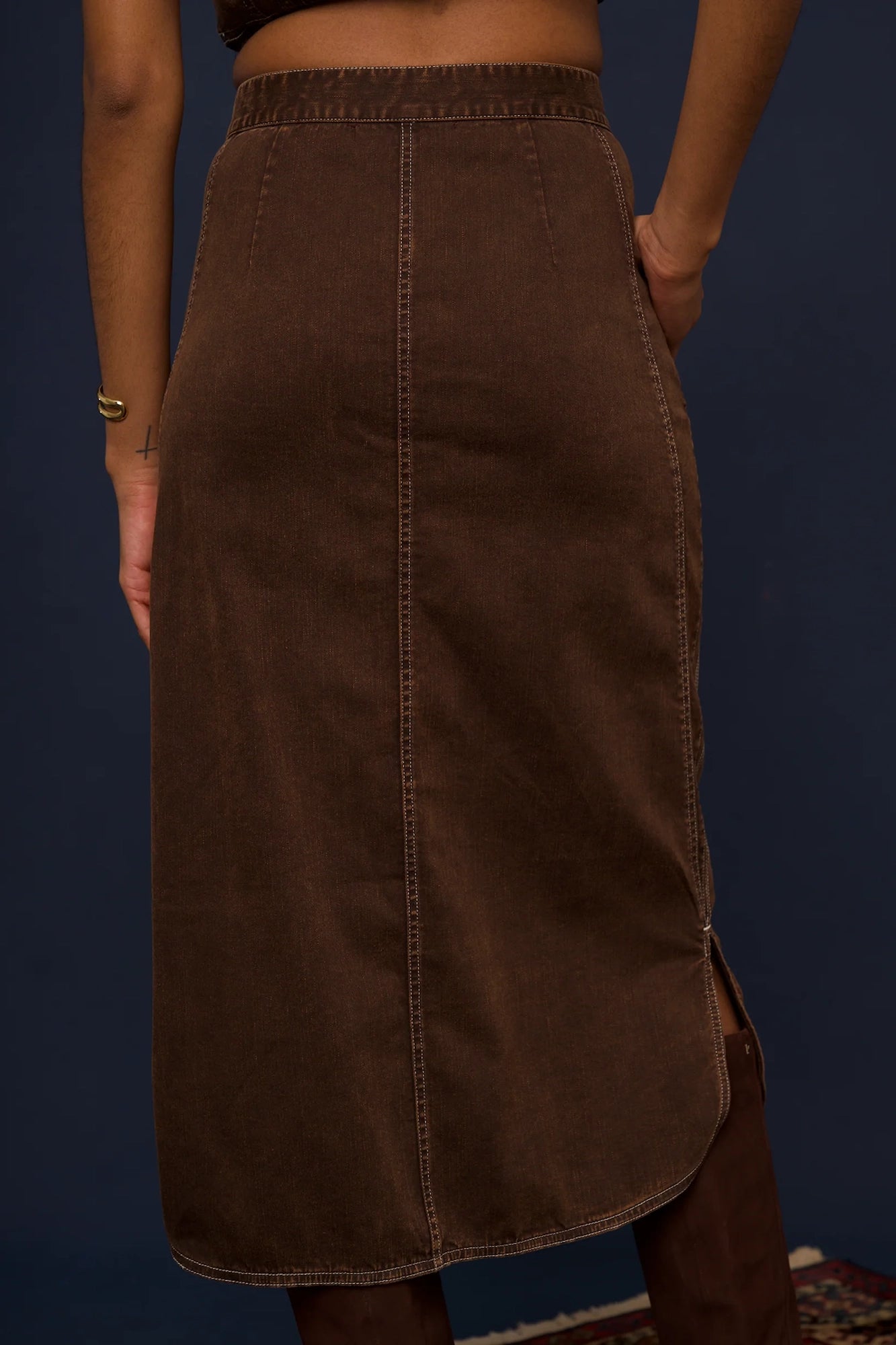 Appolline Midi Skirt Esspresso