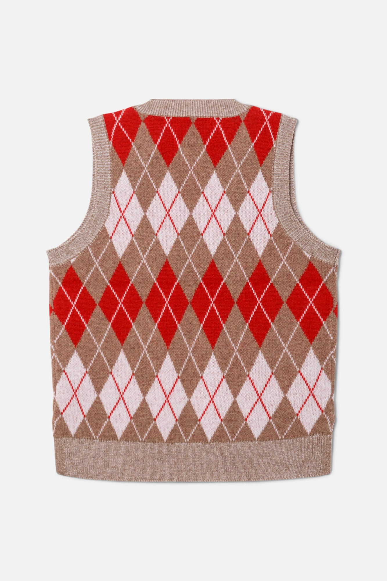 Argyle Vest Red Combo