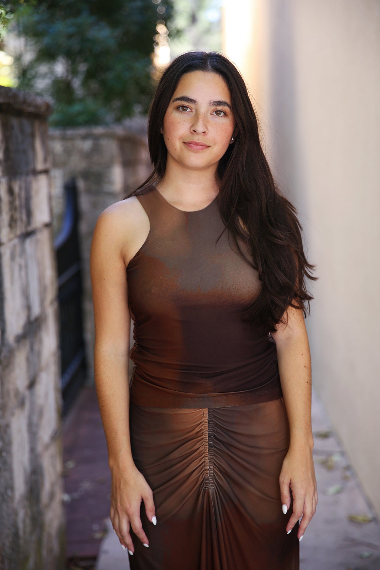 Atacalco Berni Sleeveless Top Earth Tones