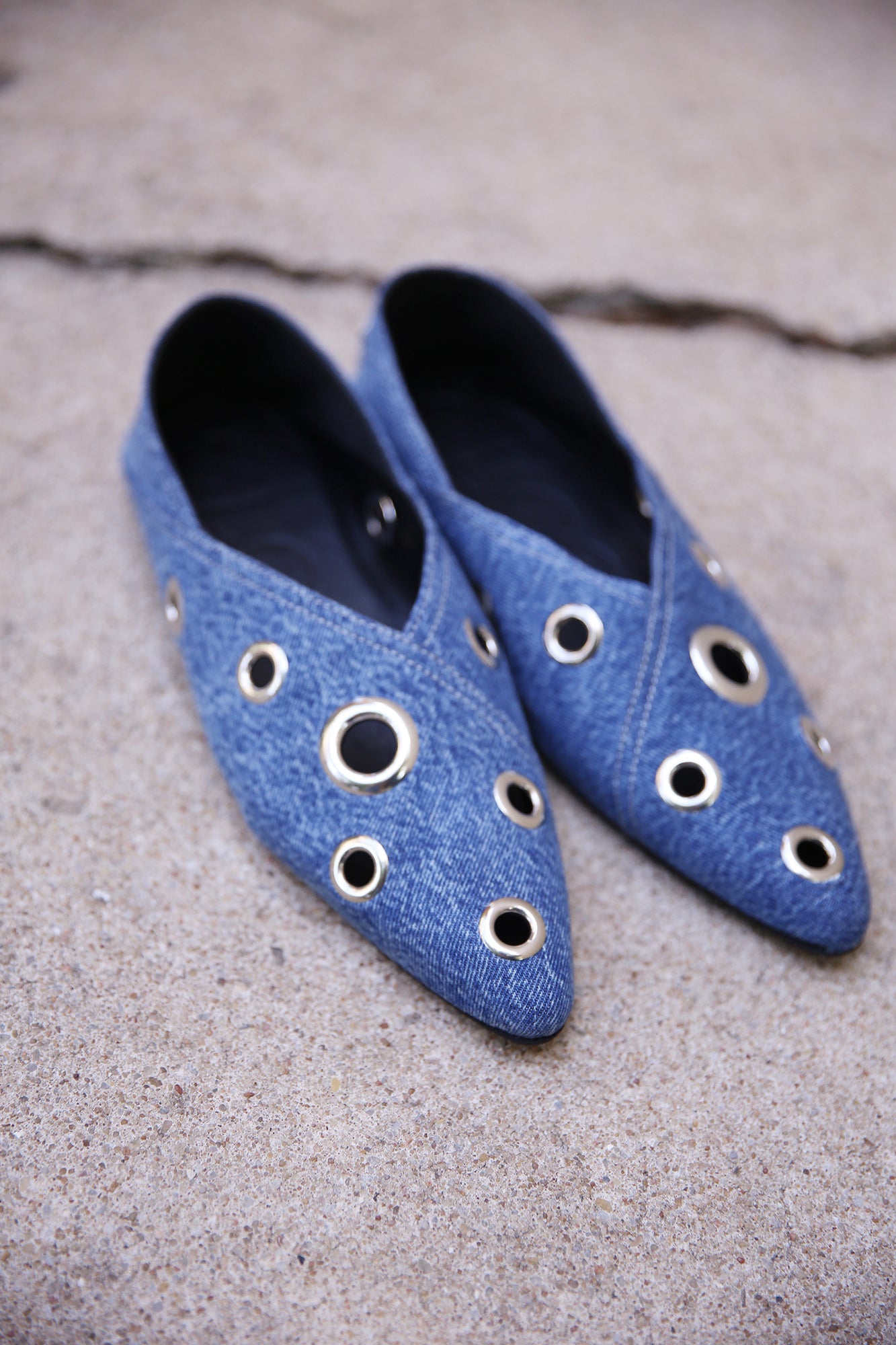 Ballerinas Made Of Denim