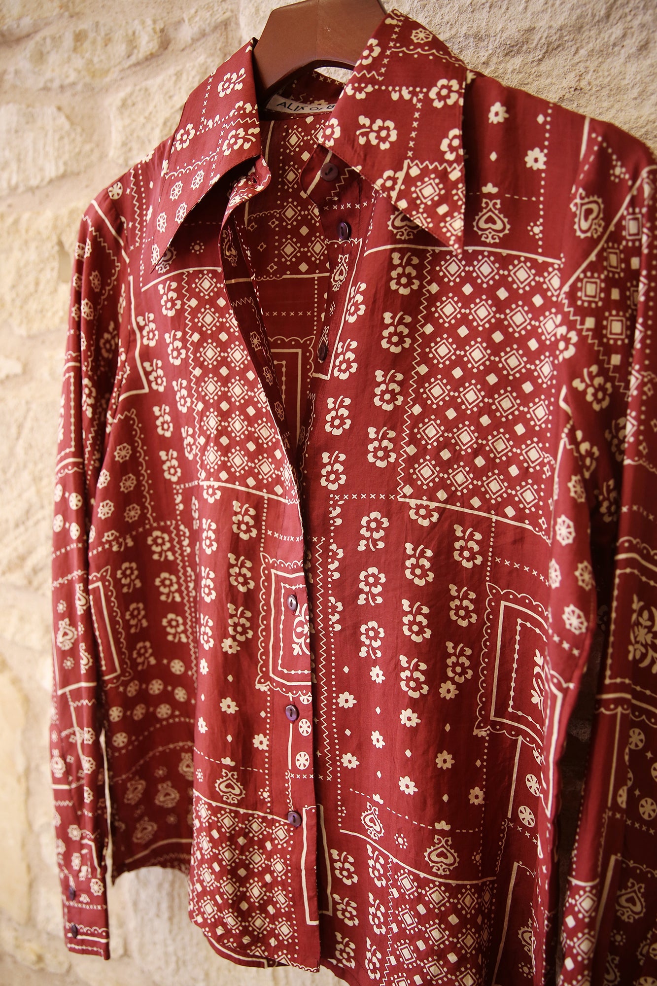 Dolly Saddle Panel Silk Shirt