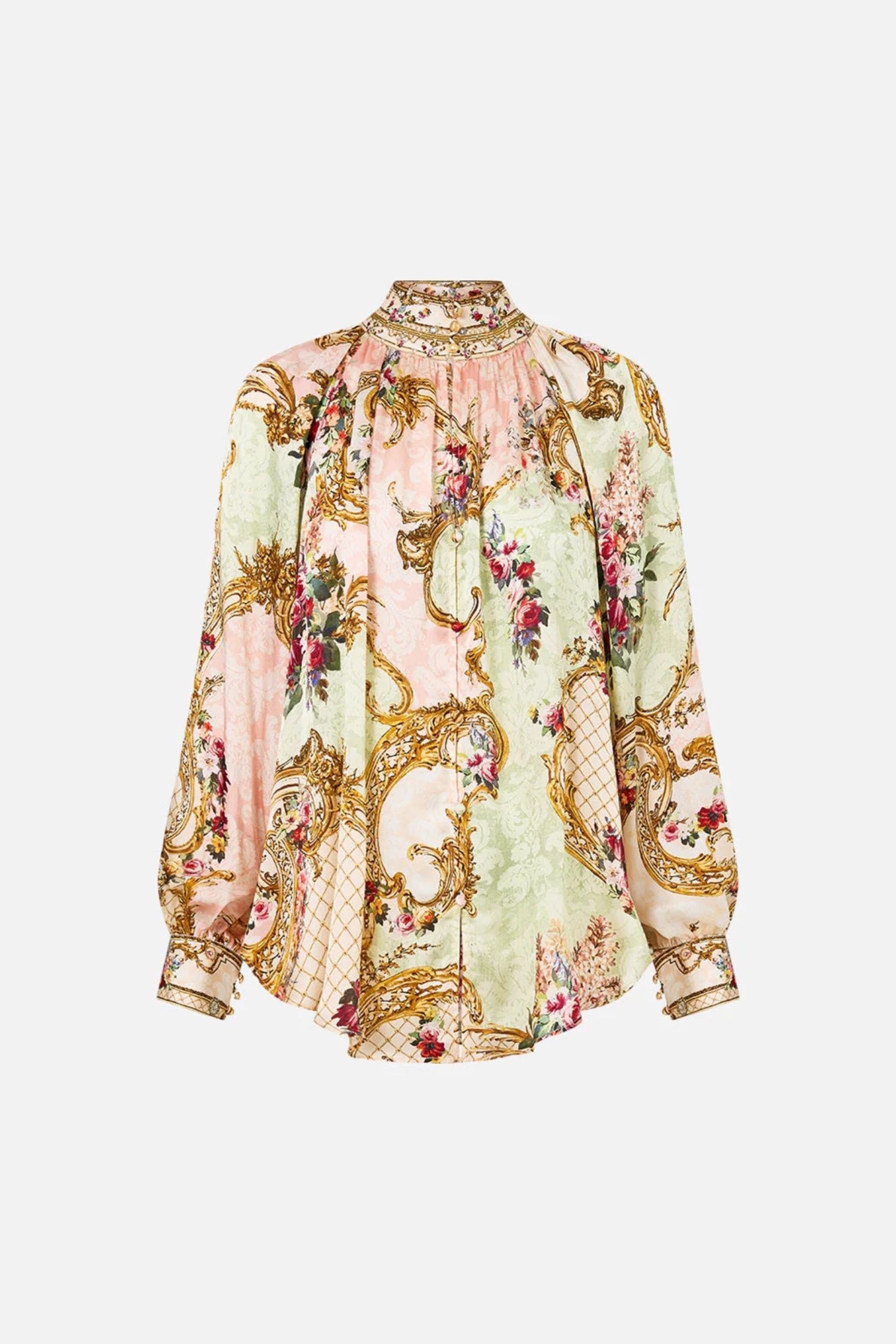 Raglan Button Up Shirt The Queen's Quarters