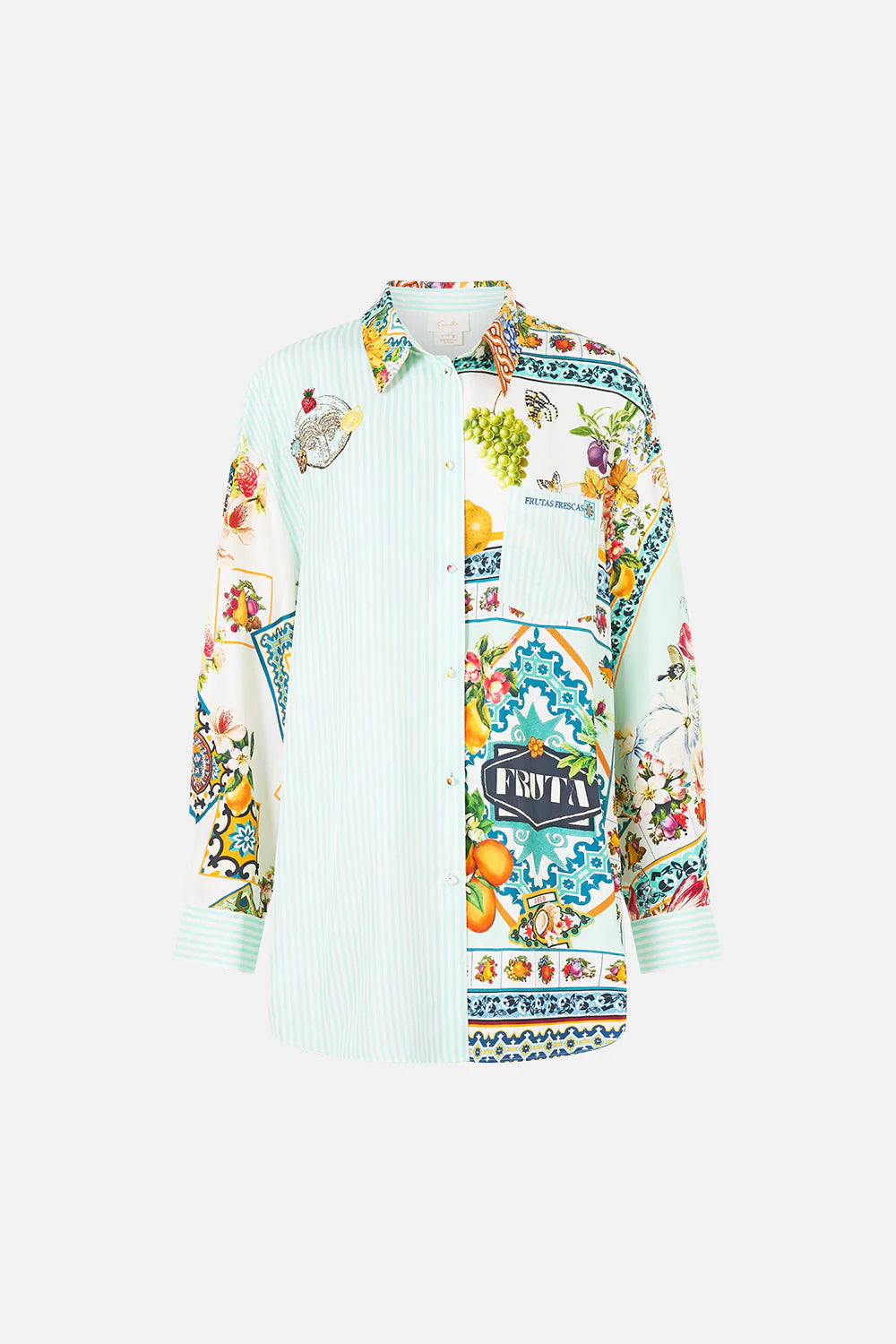 Long Sleeve Oversized Shirt With Pocket Magic Of The Mercado