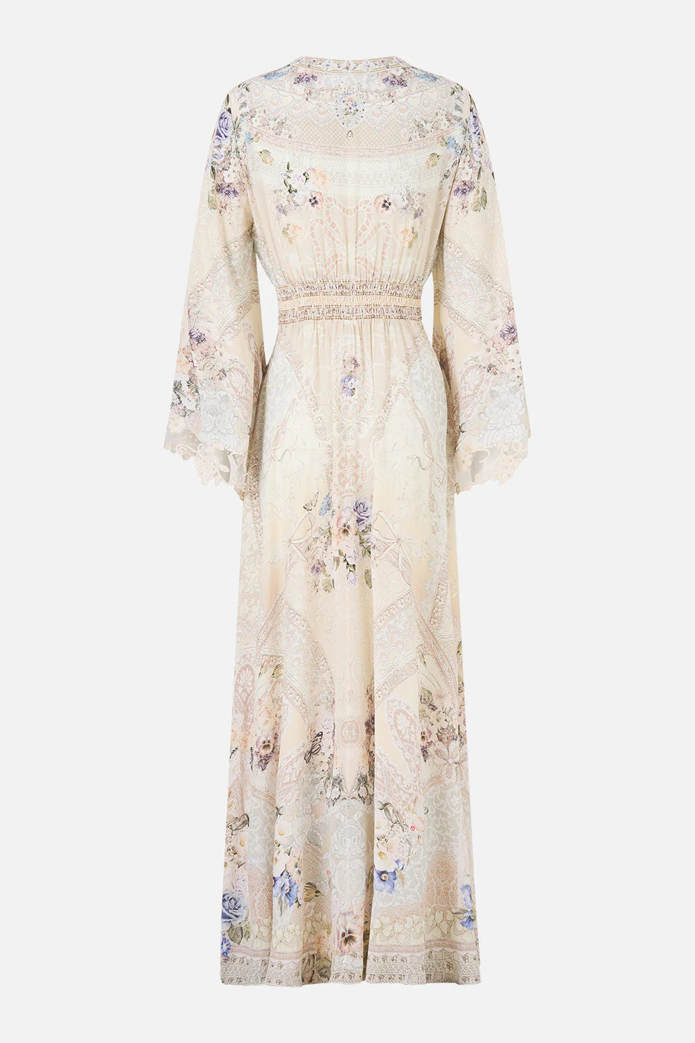 Kimono Sleeve Dress With Shirring Detail Laced With Love