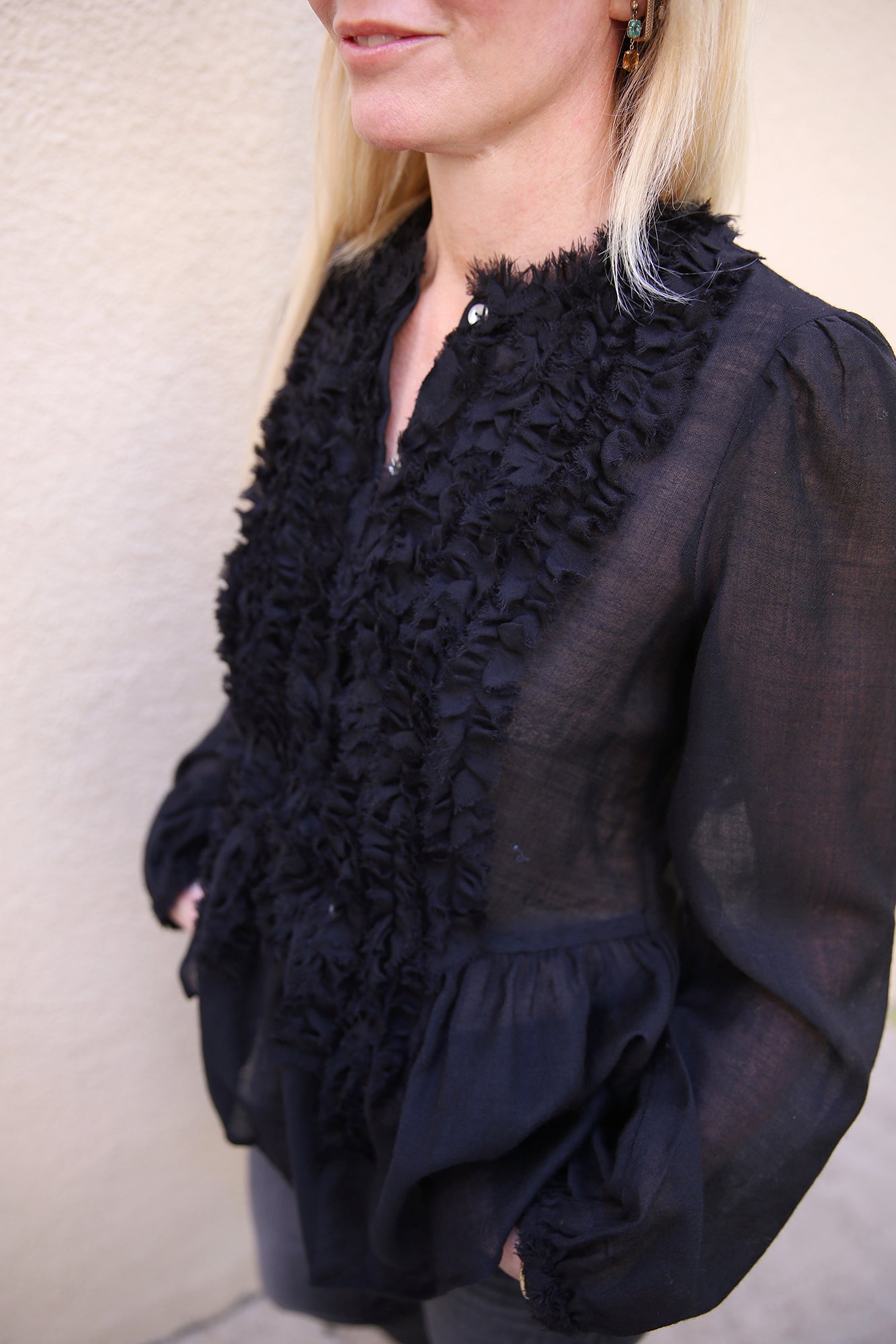 Cosima Textured Wool Tunic
