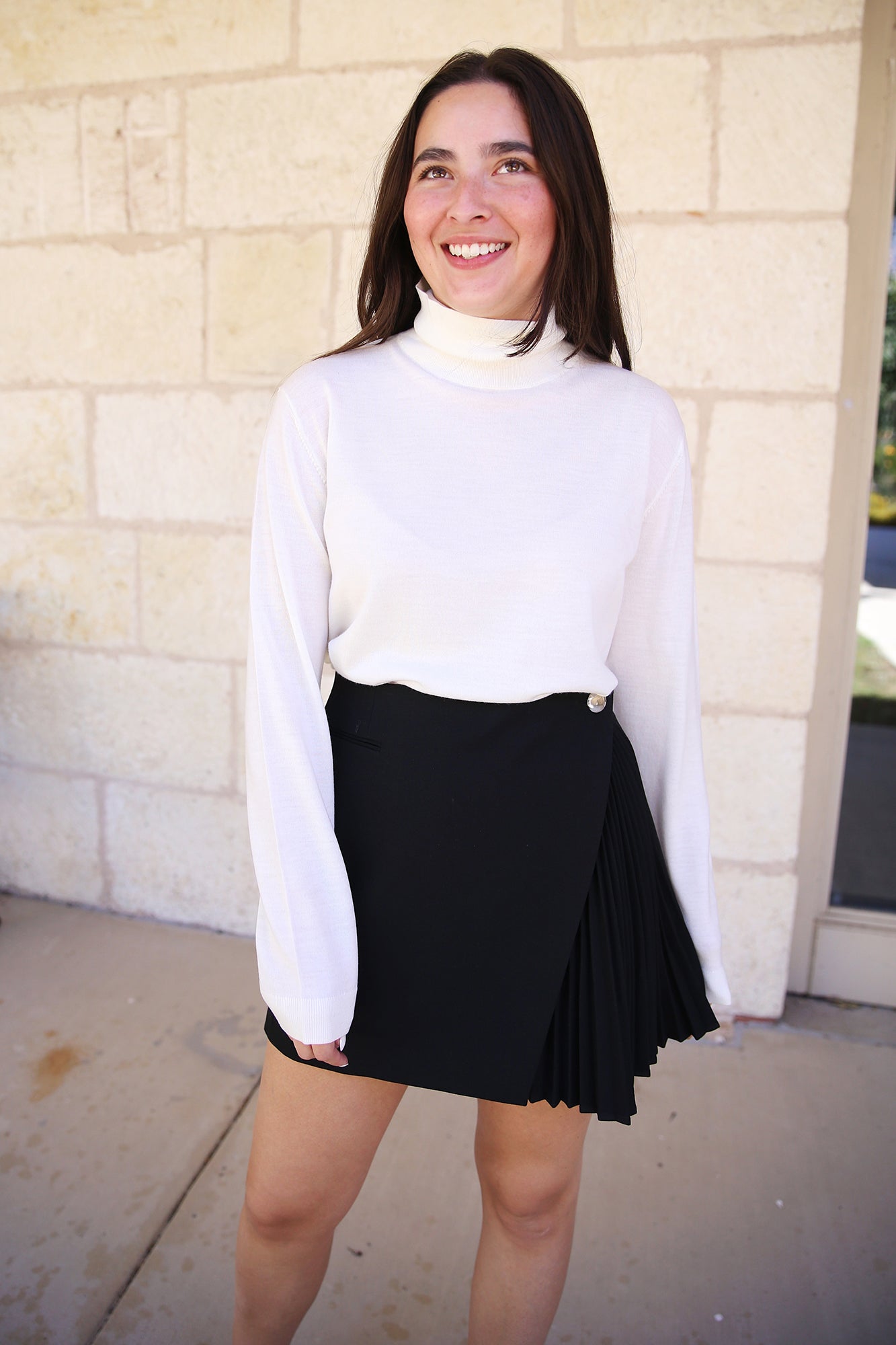 James Merino Wool Turtleneck Parchment