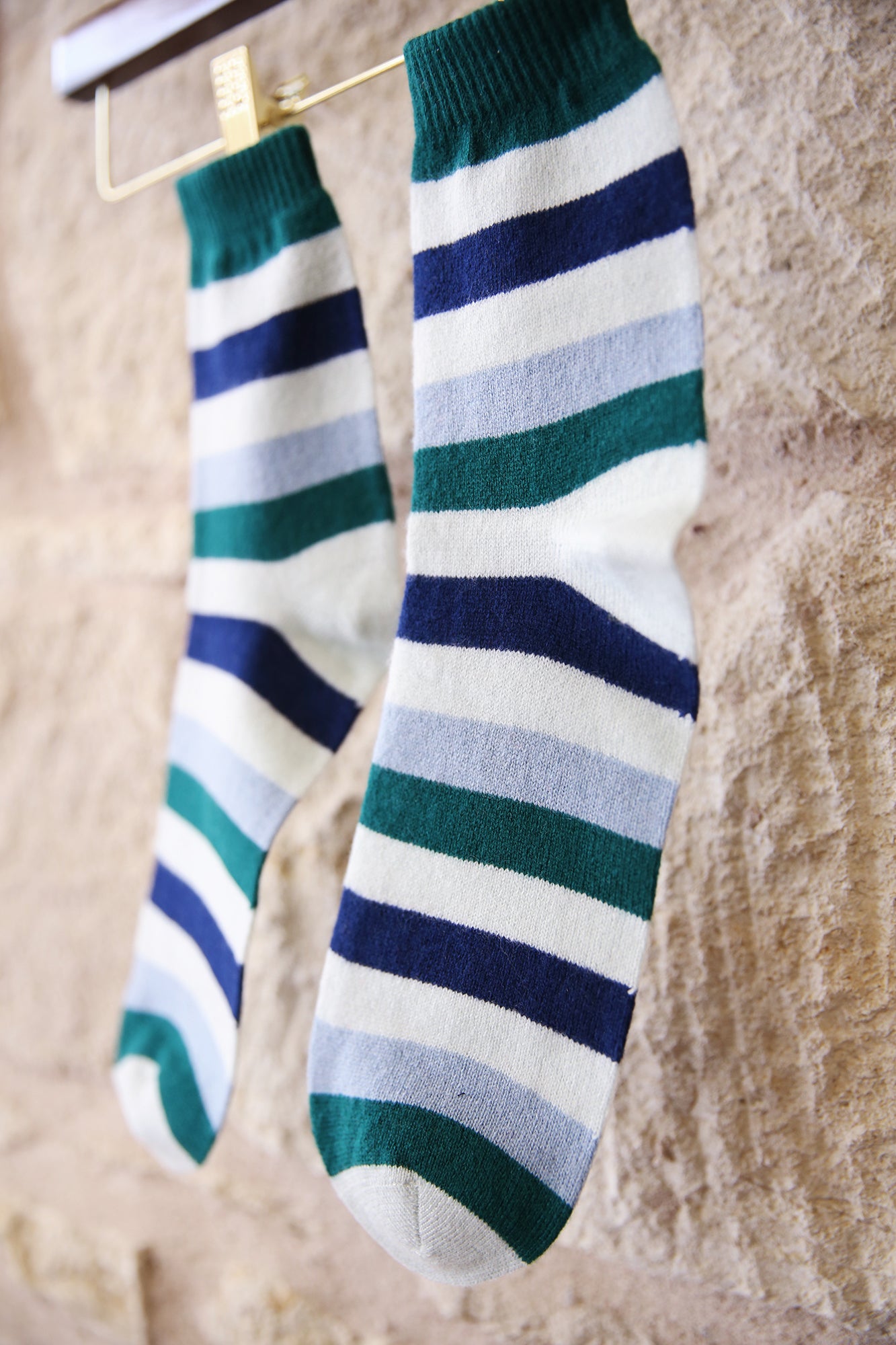 Cashmere Gradient Stripe Socks