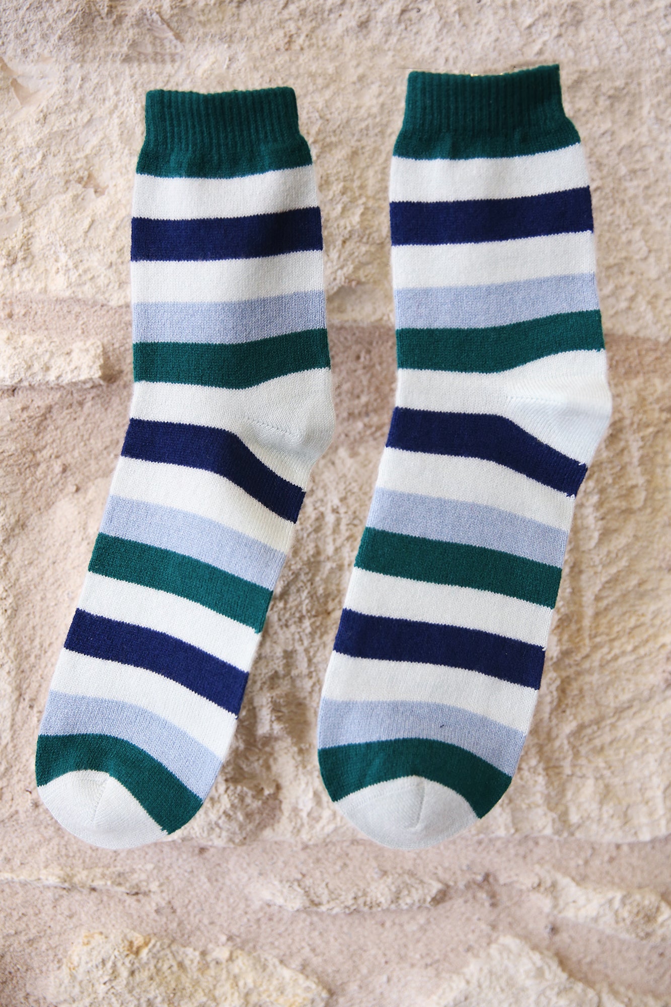 Cashmere Gradient Stripe Socks