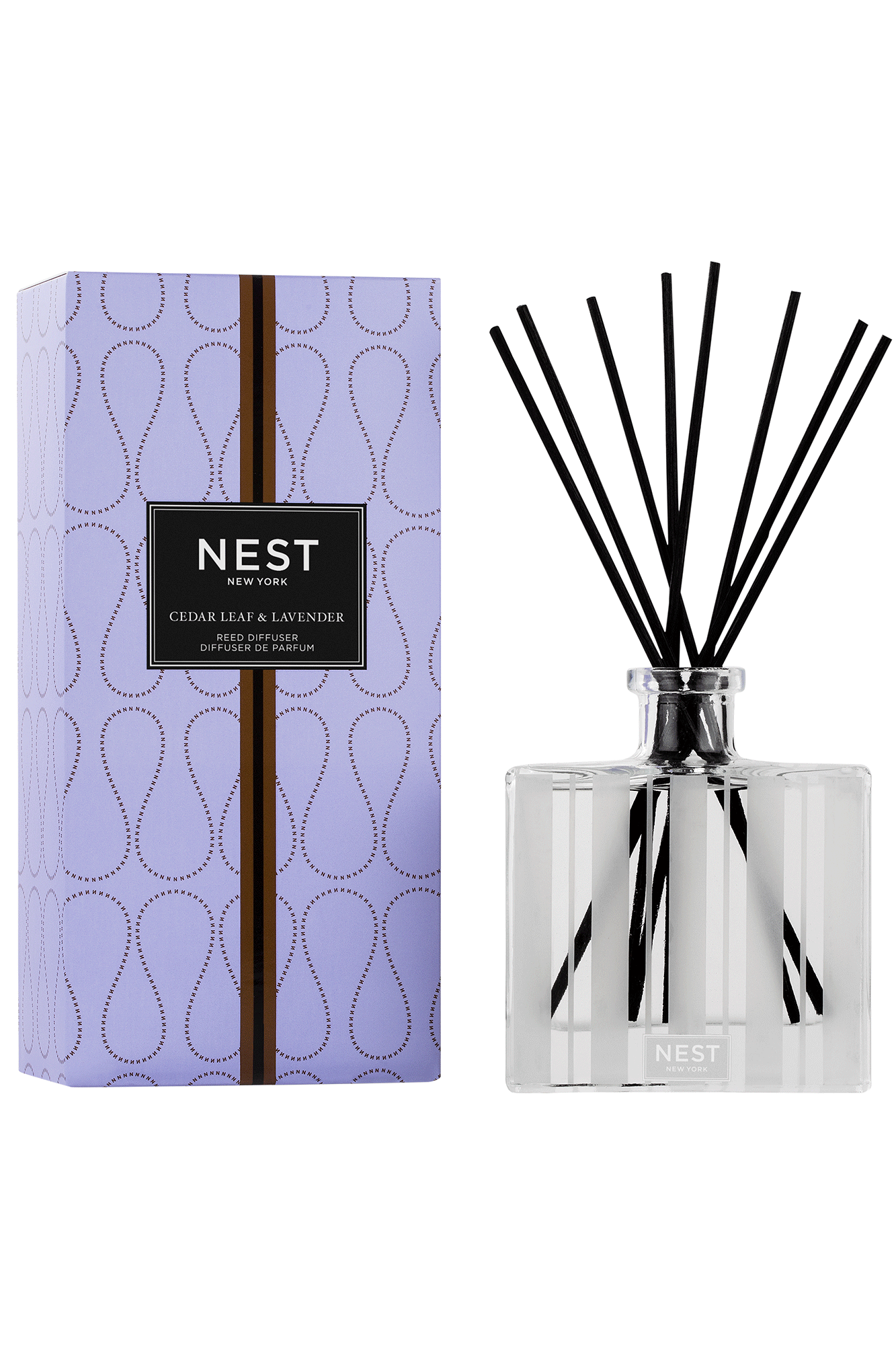 Create a calming, spa-like atmosphere with this Reed Diffuser From Nest. Featuring a blend of rosemary, lavender, and sage with cedar leaves, it provides an herbaceous scent to any room. Enhance your ambiance with this long-lasting candle.