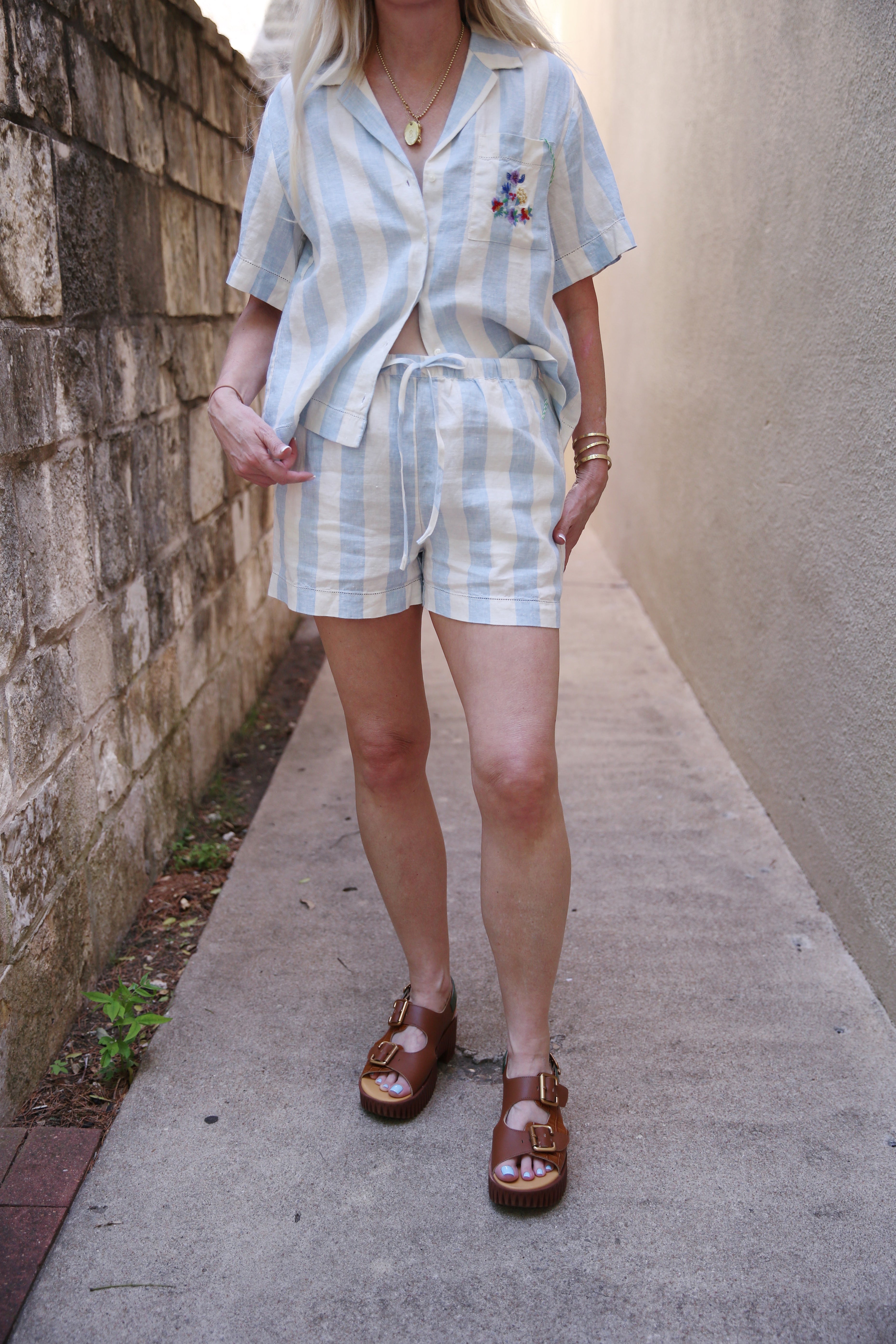 Charlie Short Seaside Stripe
