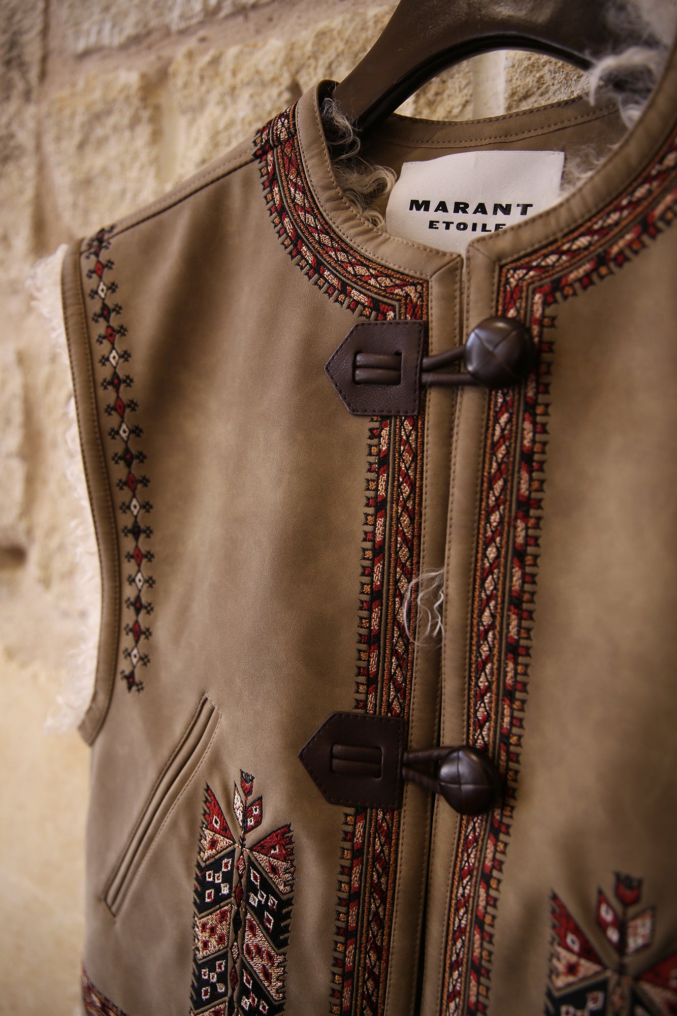 Clemencia Faux Shearling Sheepskin Vest