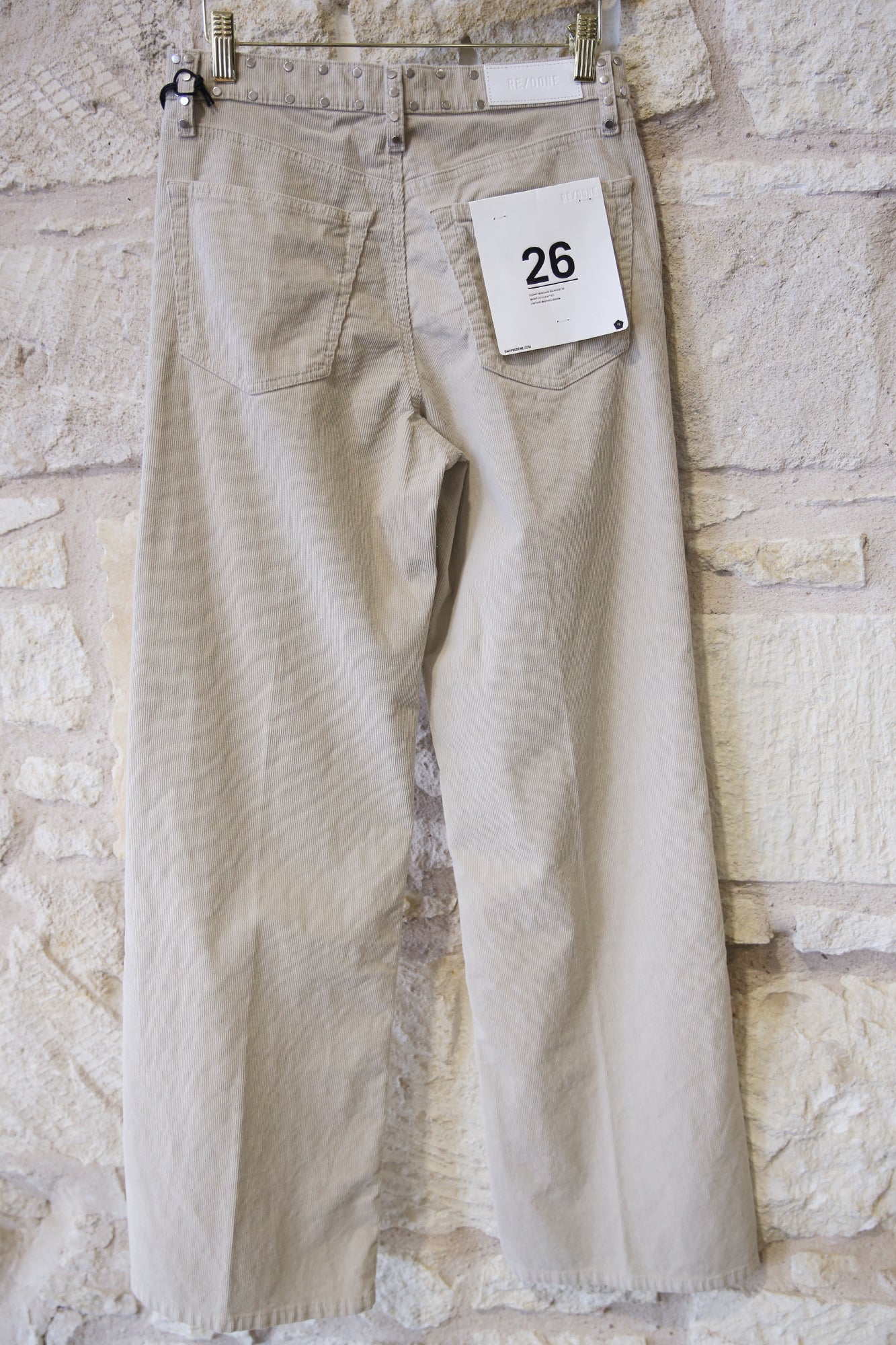 Comfort Stretch Corduroy High Rise Wide Leg