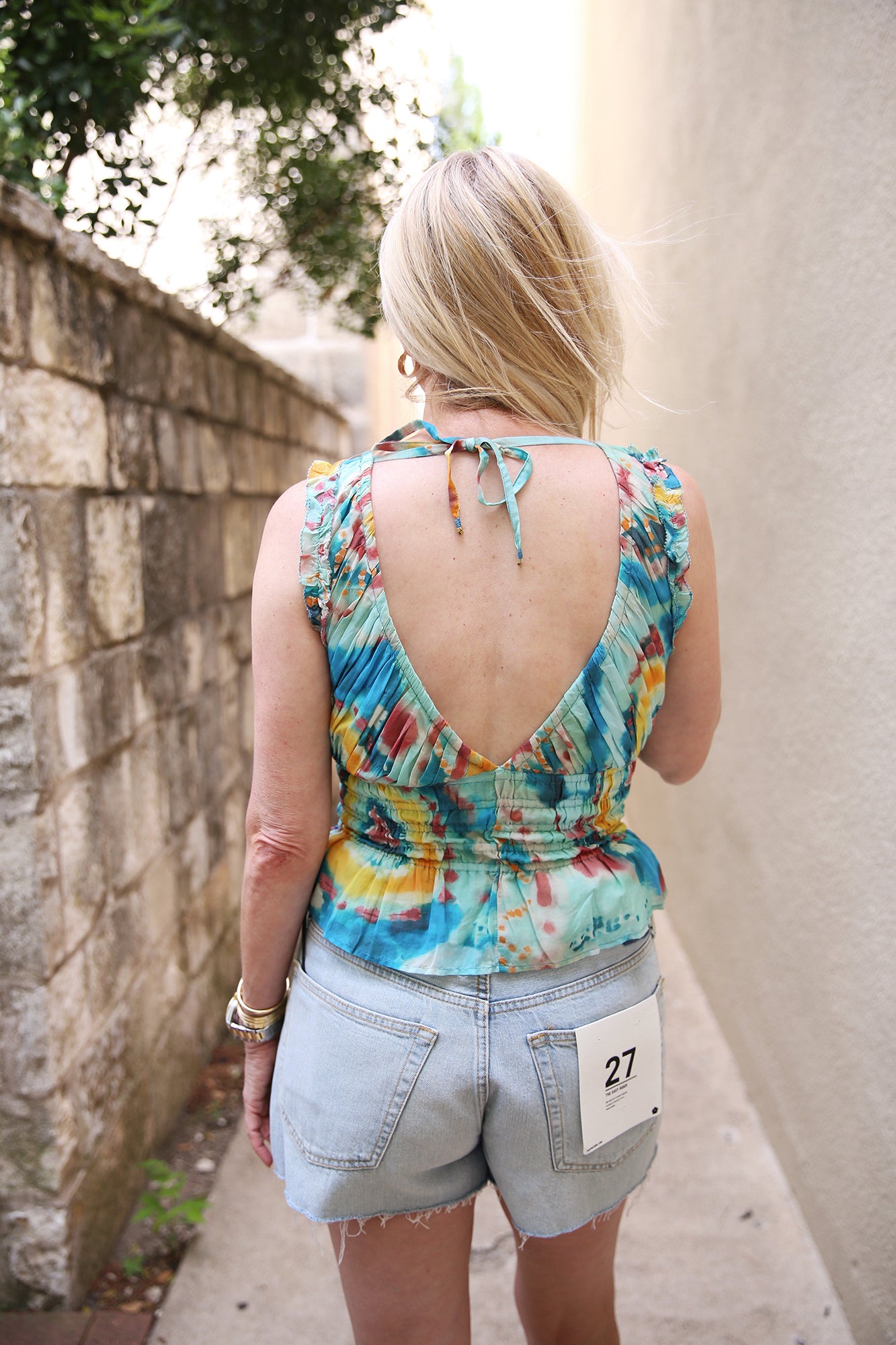Cora Top Tie Dye Print