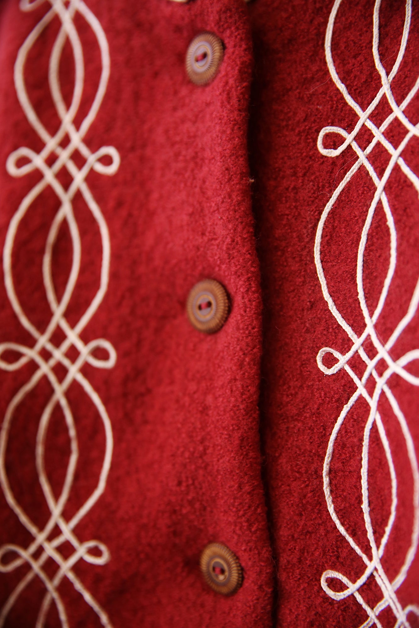 Corinne Scarlet Cord Jacket