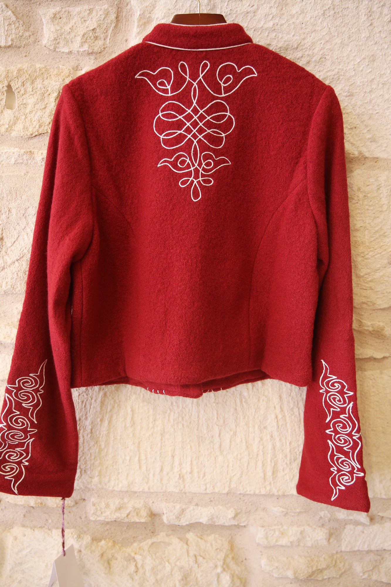 Corinne Scarlet Cord Jacket