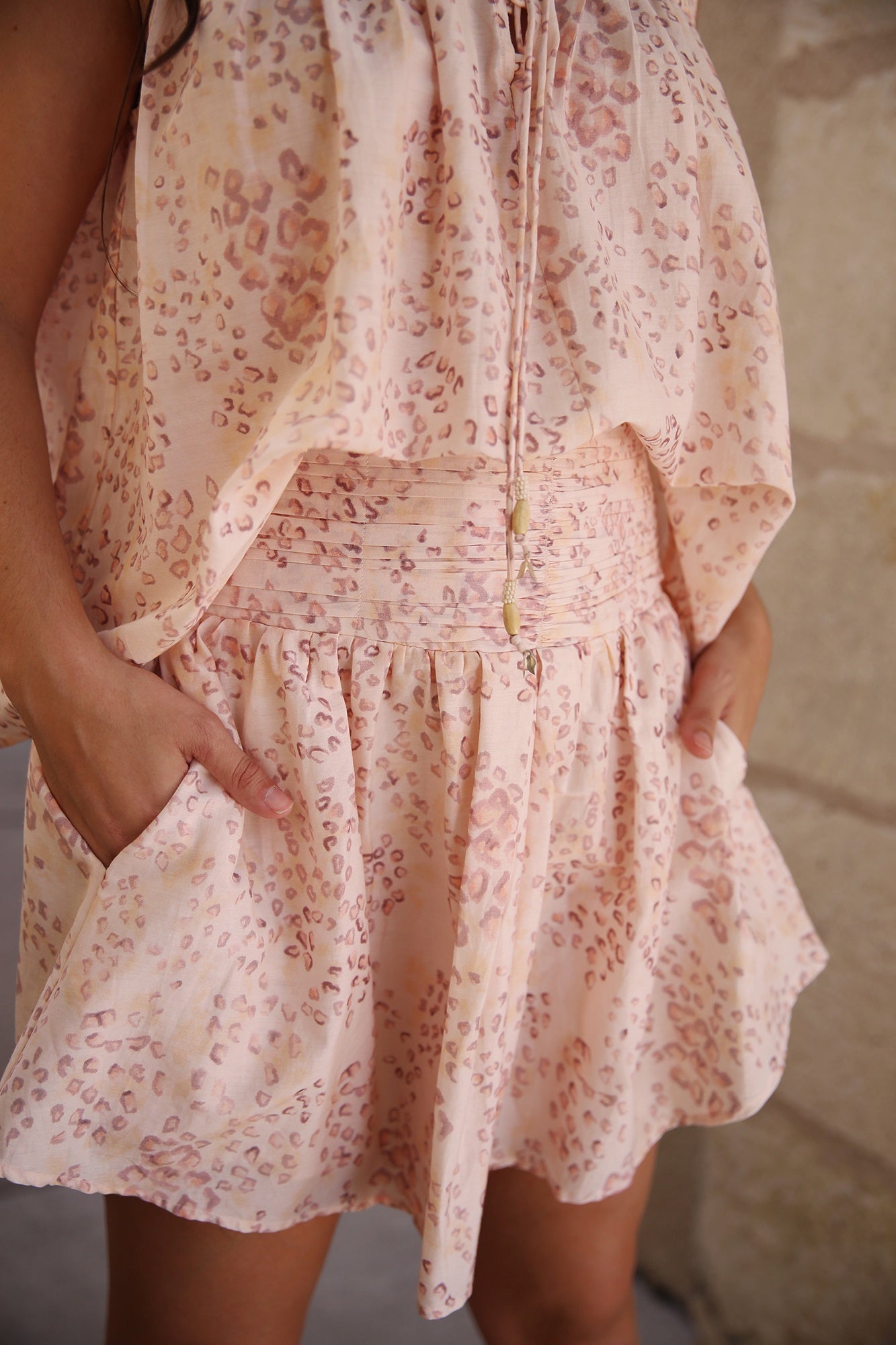 Corrientes Nube Mini Skirt Light Savage