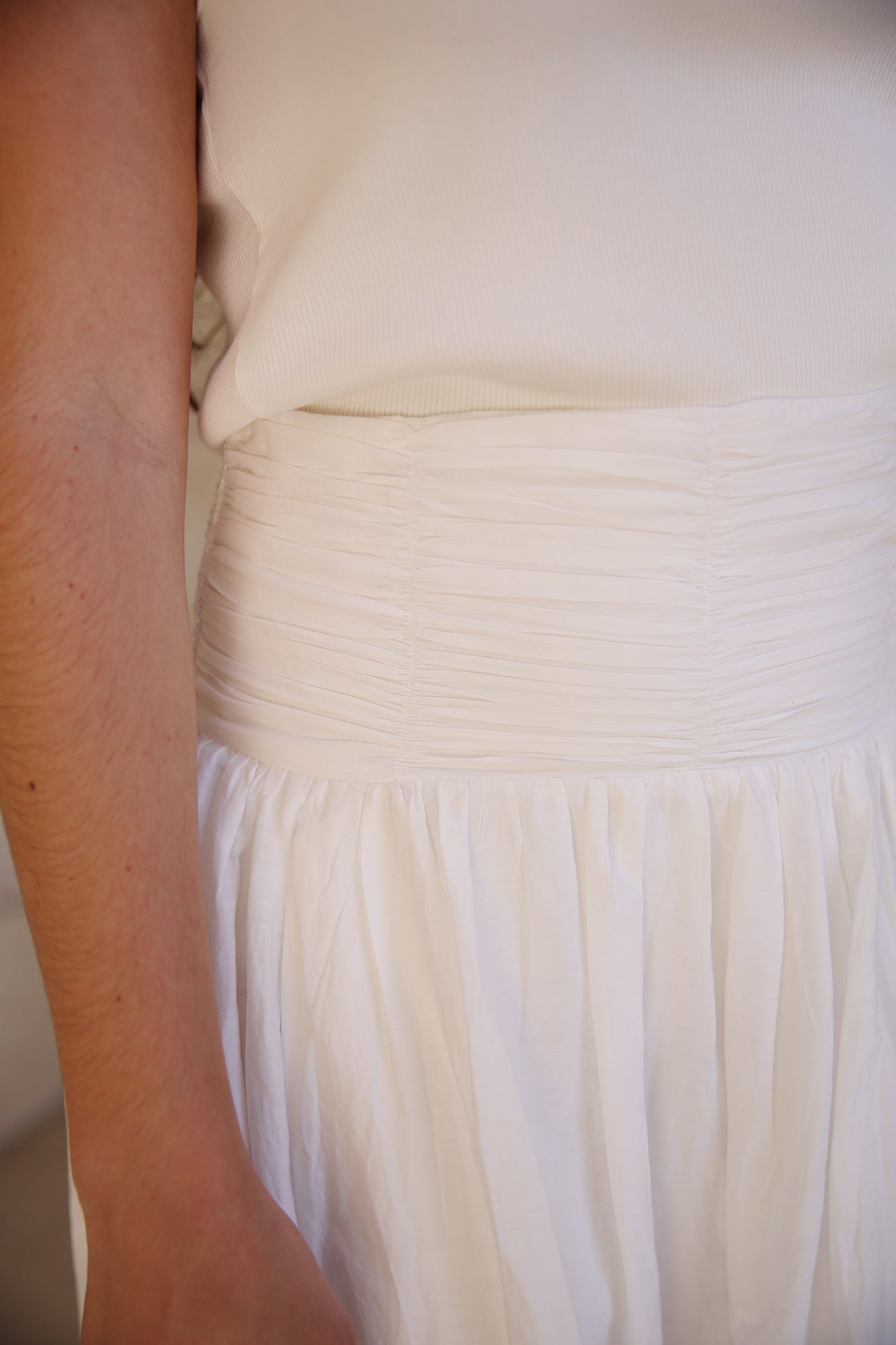 Corrientes Kristel Midi Skirt Off White