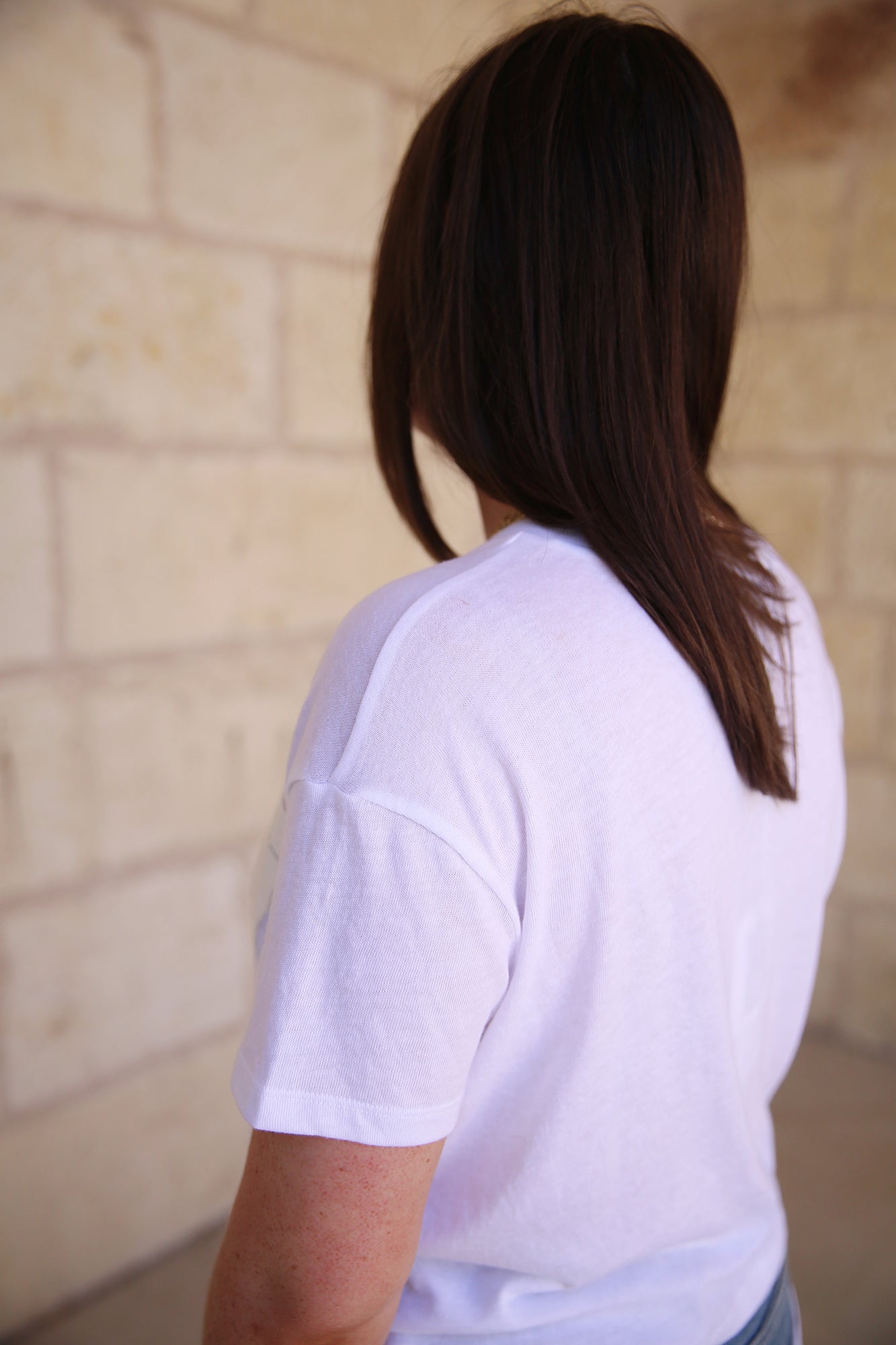 Dannie T-Shirt White/Corduroy