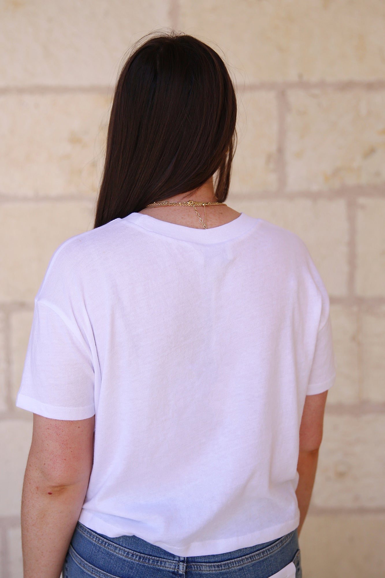 Dannie T-Shirt White/Corduroy