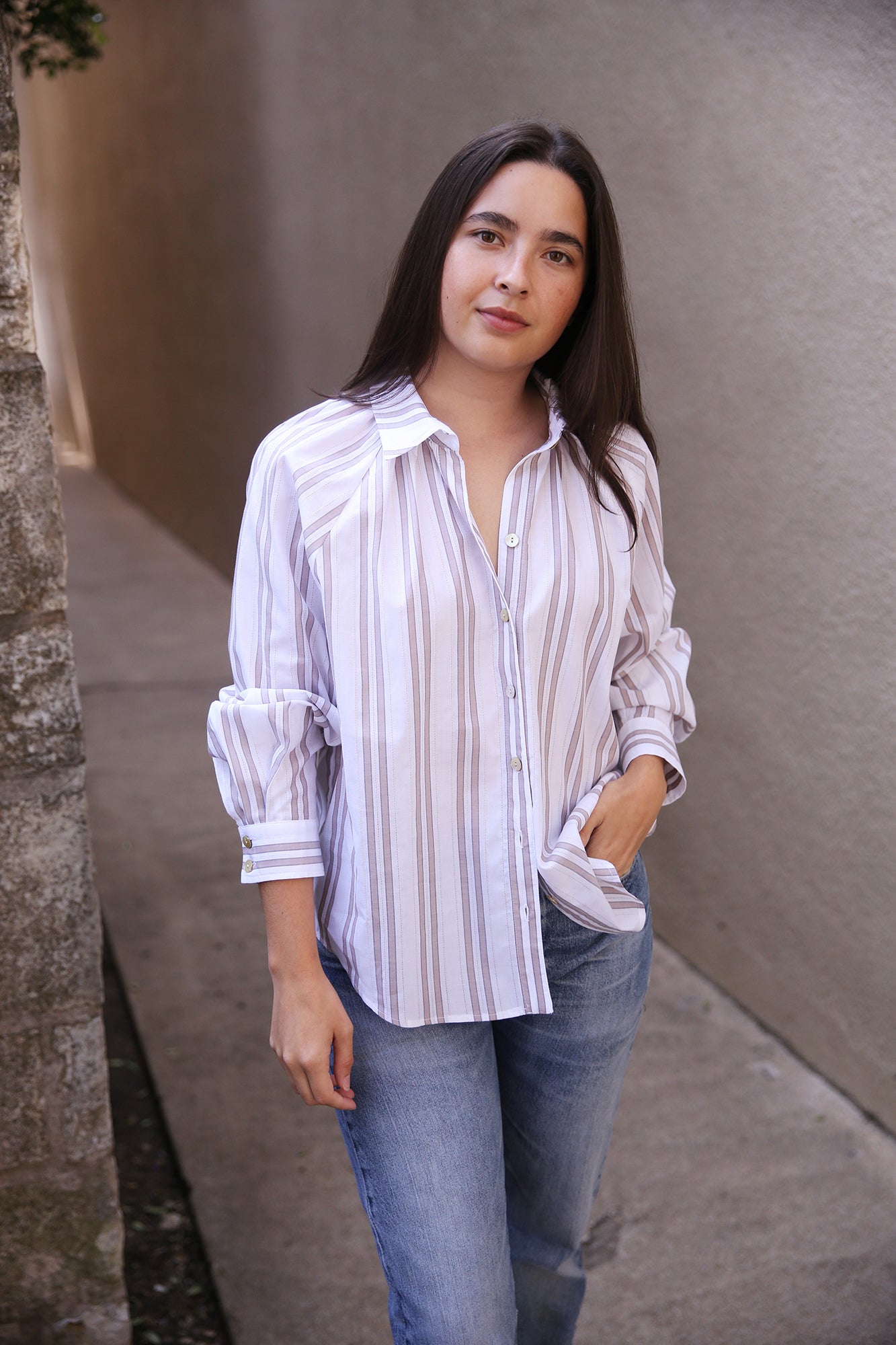 Dylan Shirt Drop Needle Stripe