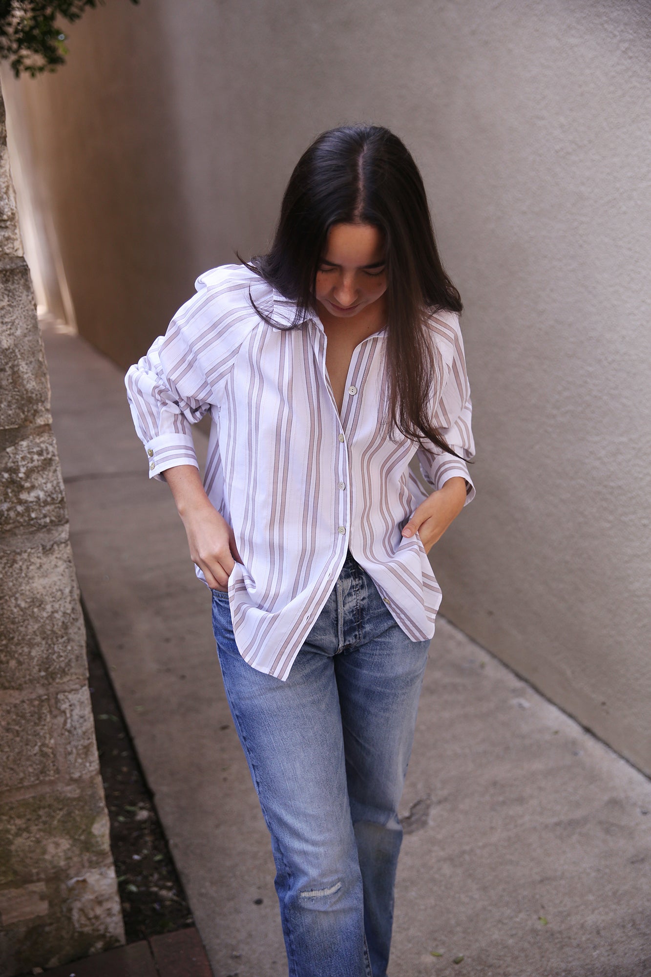 Dylan Shirt Drop Needle Stripe