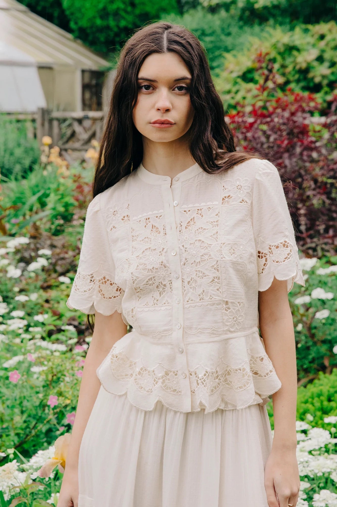 Elizabeth Top Chelsea Embroidery