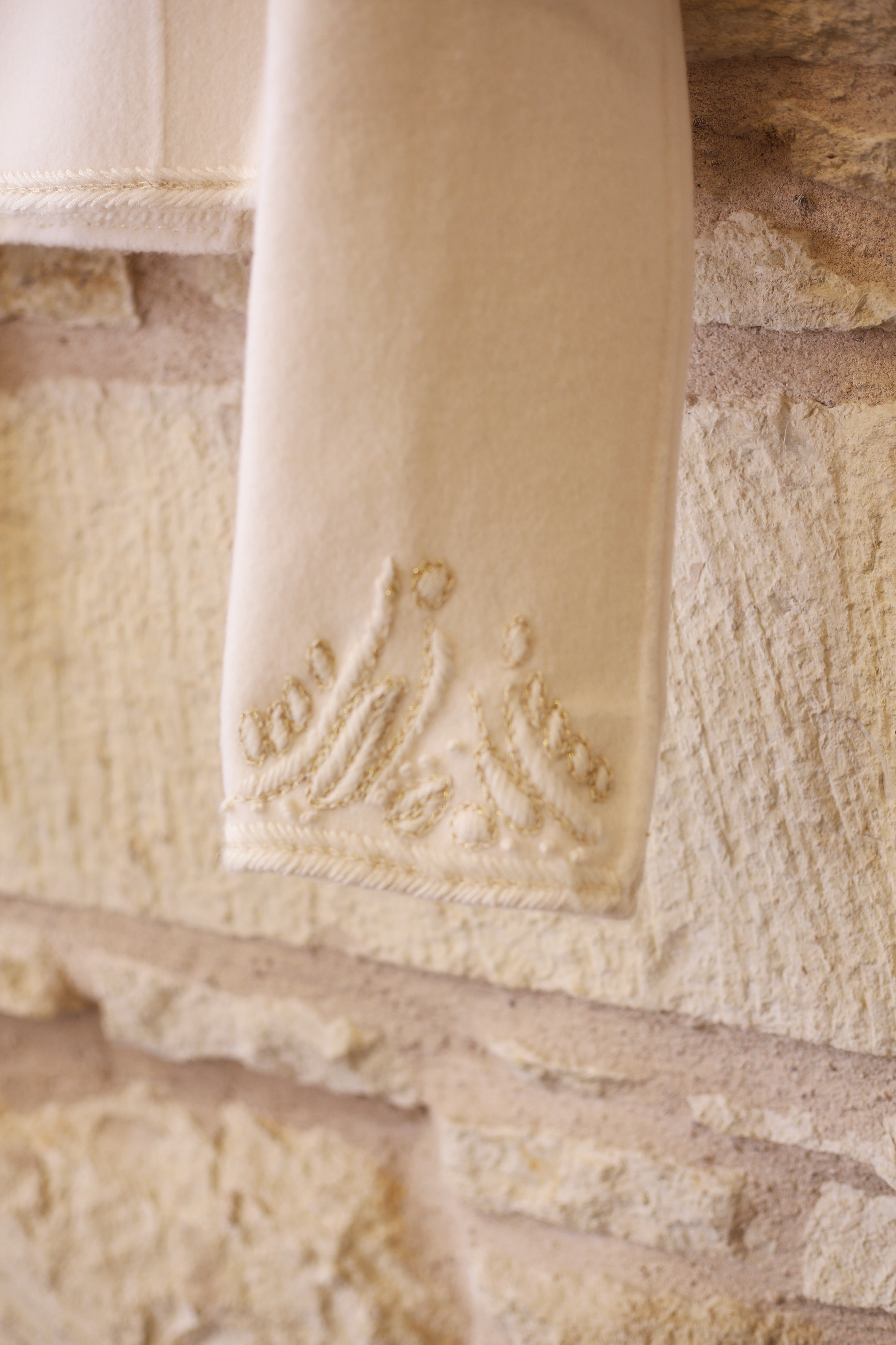 Embroidered Cropped Wool Jacket