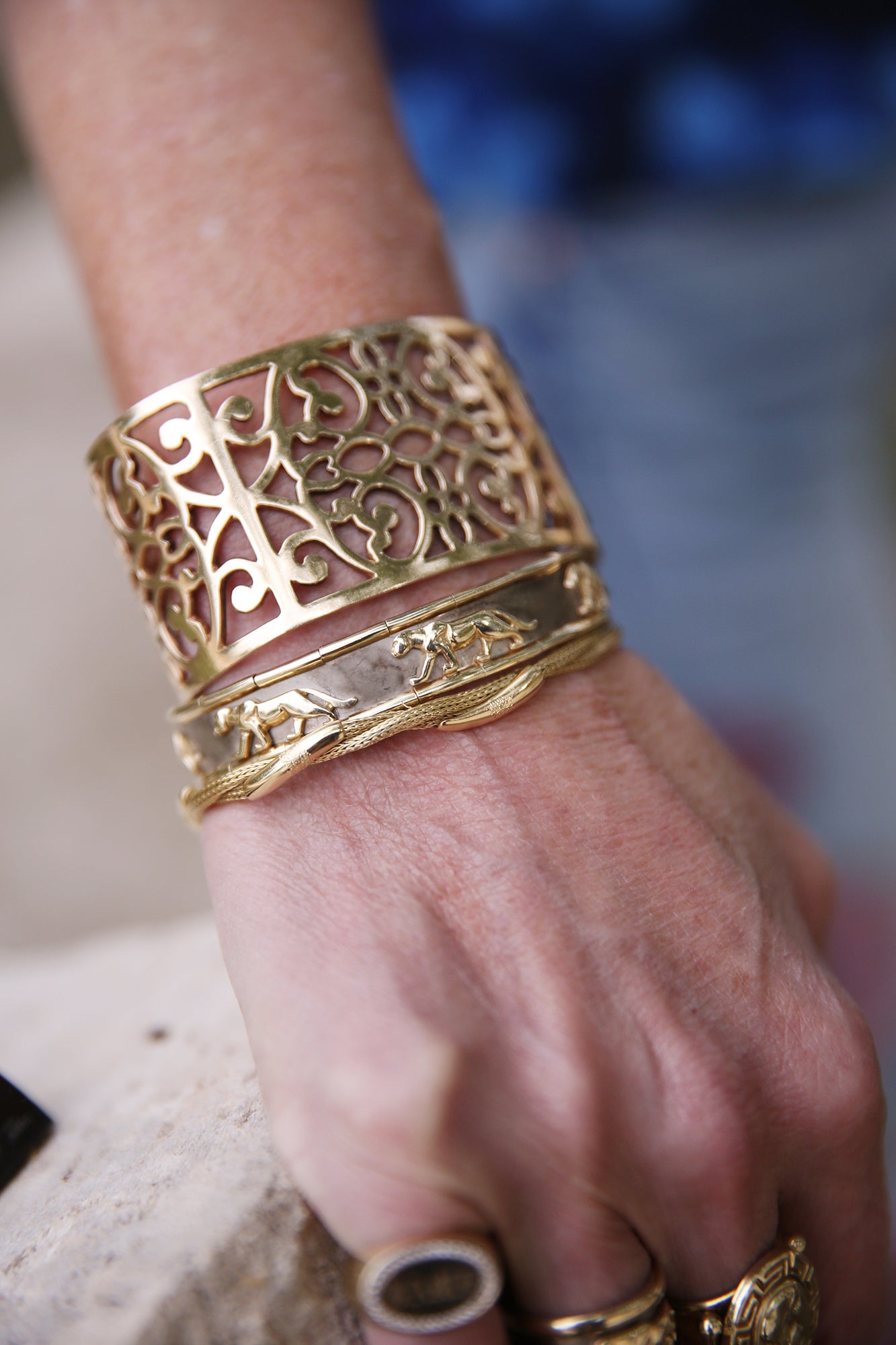 Braided 18K YG Bracelet