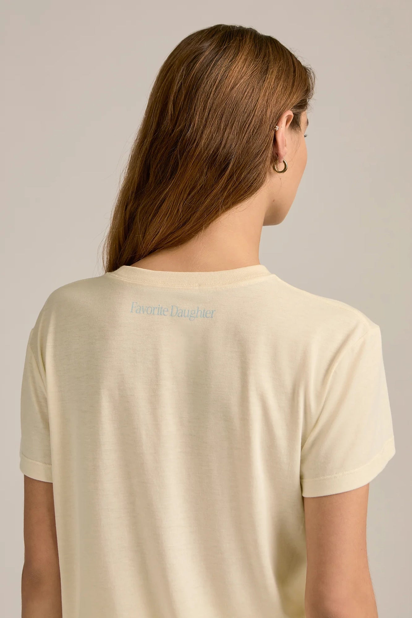 Favorite Sister Tee Gardenia w/Baby Blue