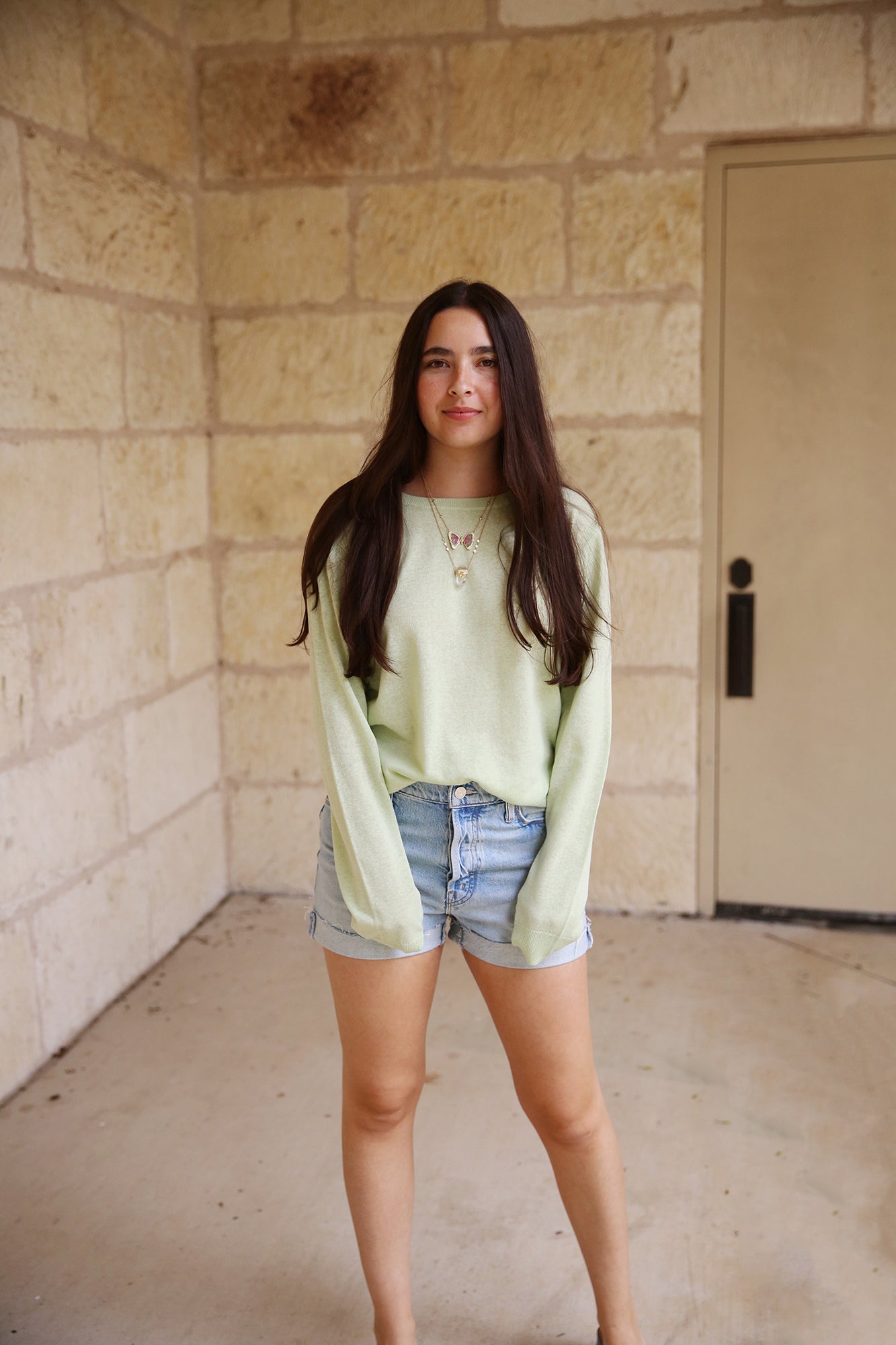 Fine Knit Longsleeve Crew Neck Jumper Limonatta