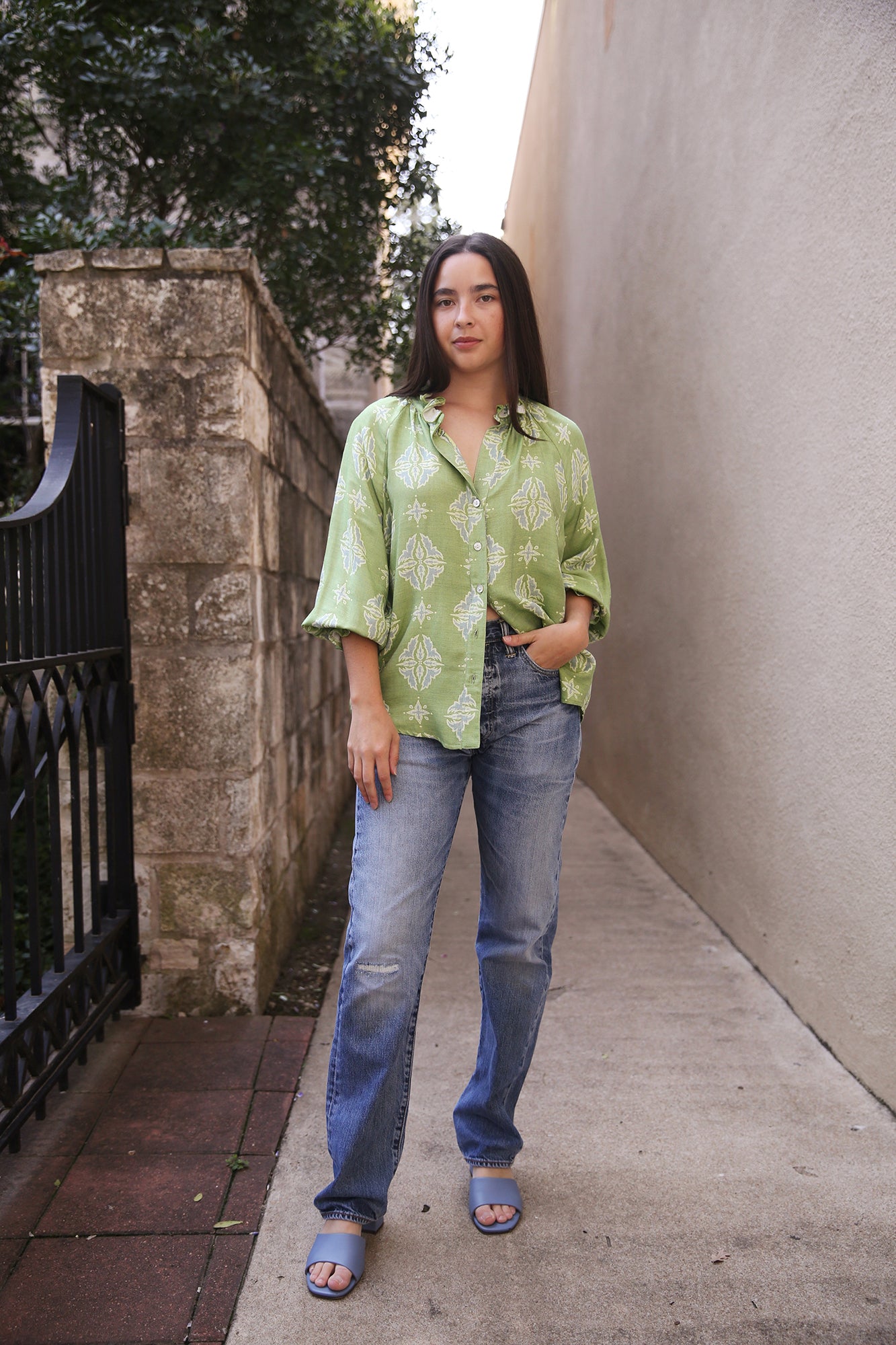 Fiona Shirt Ethnic Jacquard