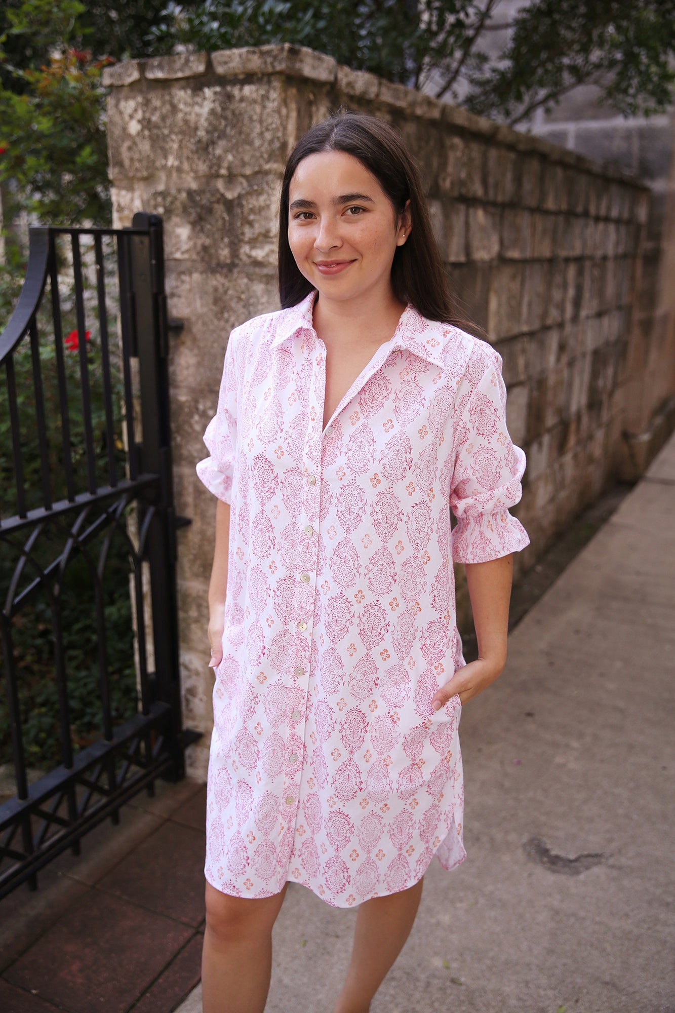 Miller Dress Mended Vara Dogwood Print