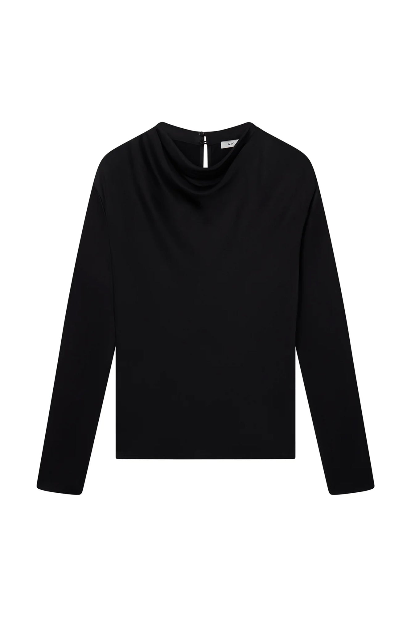 Georgia Satin Top Black