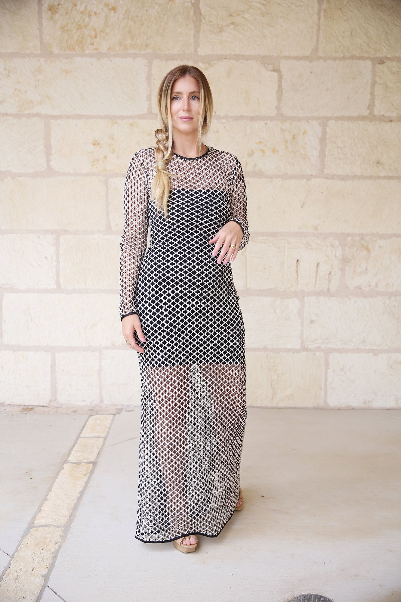 Gia Dress Black/Champagne