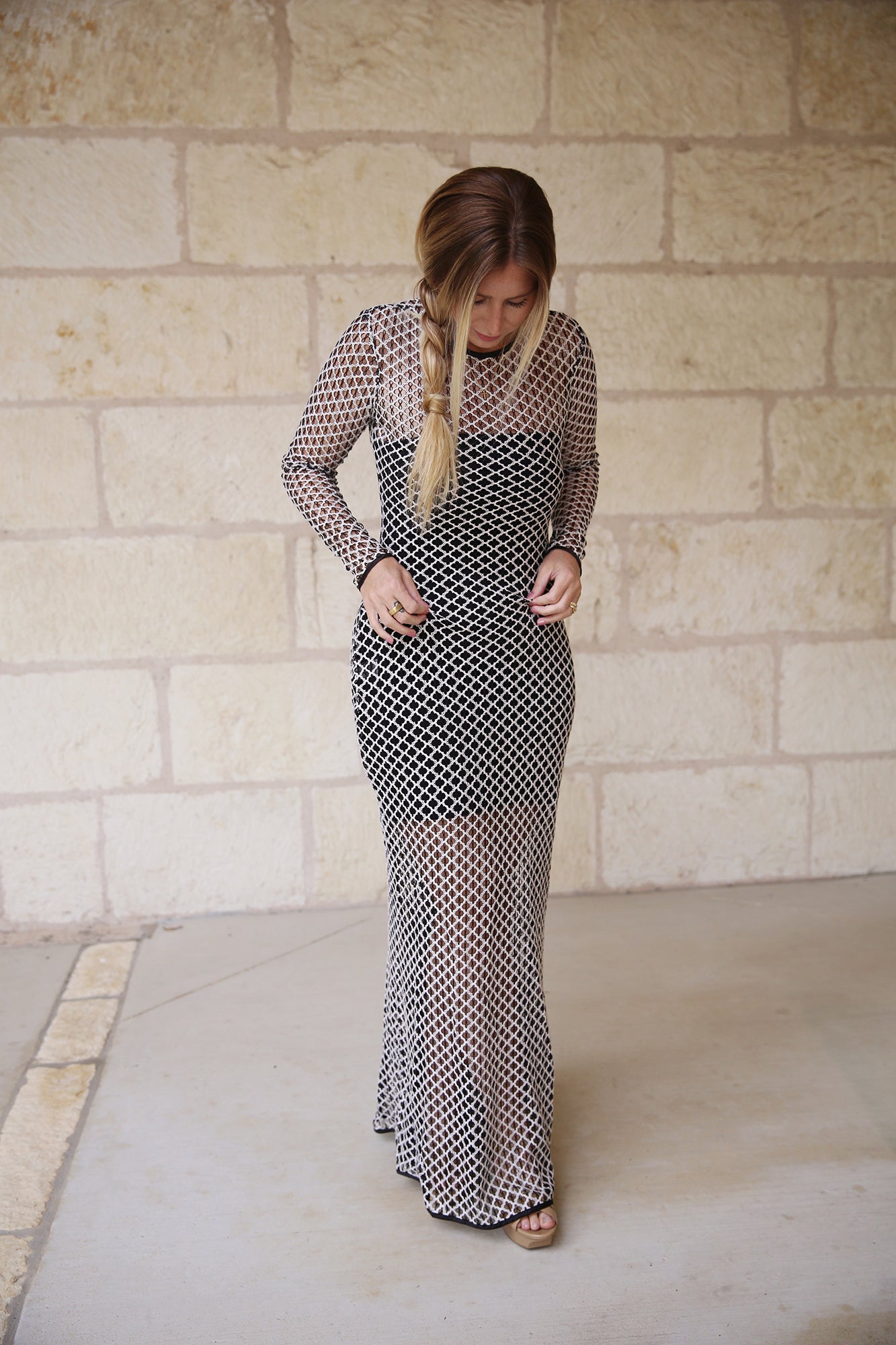 Gia Dress Black/Champagne